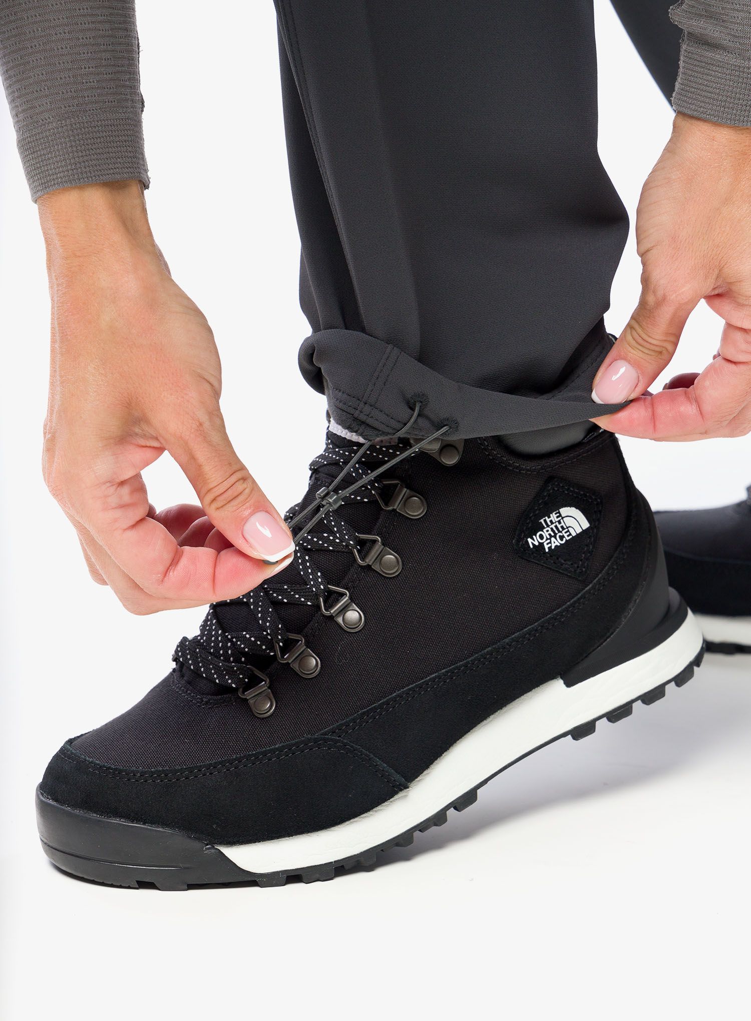 Ženske pohodniške hlače The North Face Diablo Reg Straight Pant - asphalt grey