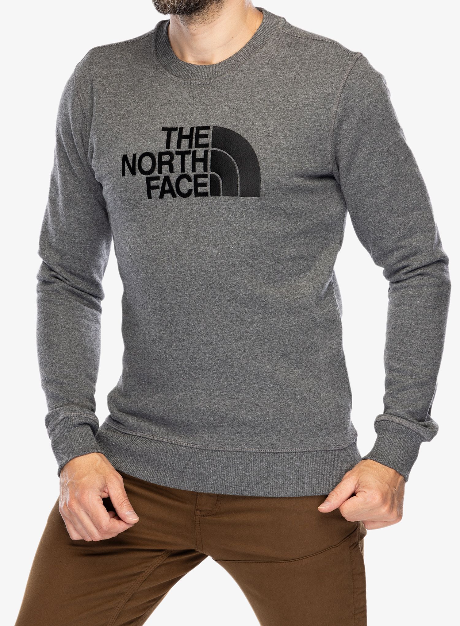 Jopica The North Face Drew Peak Crew - medium grey/blk