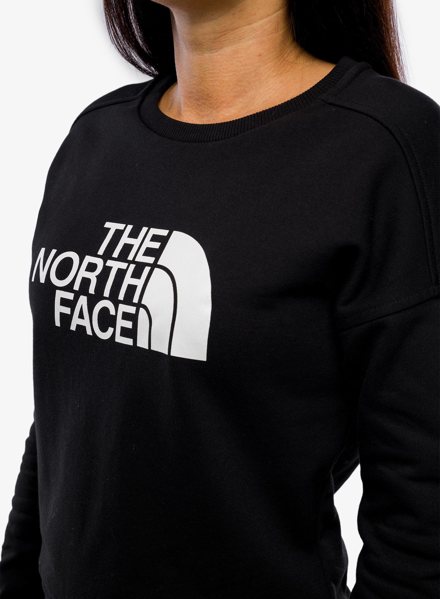 Ženska jopica brez kapuce The North Face Drew Peak Crew - tnf black