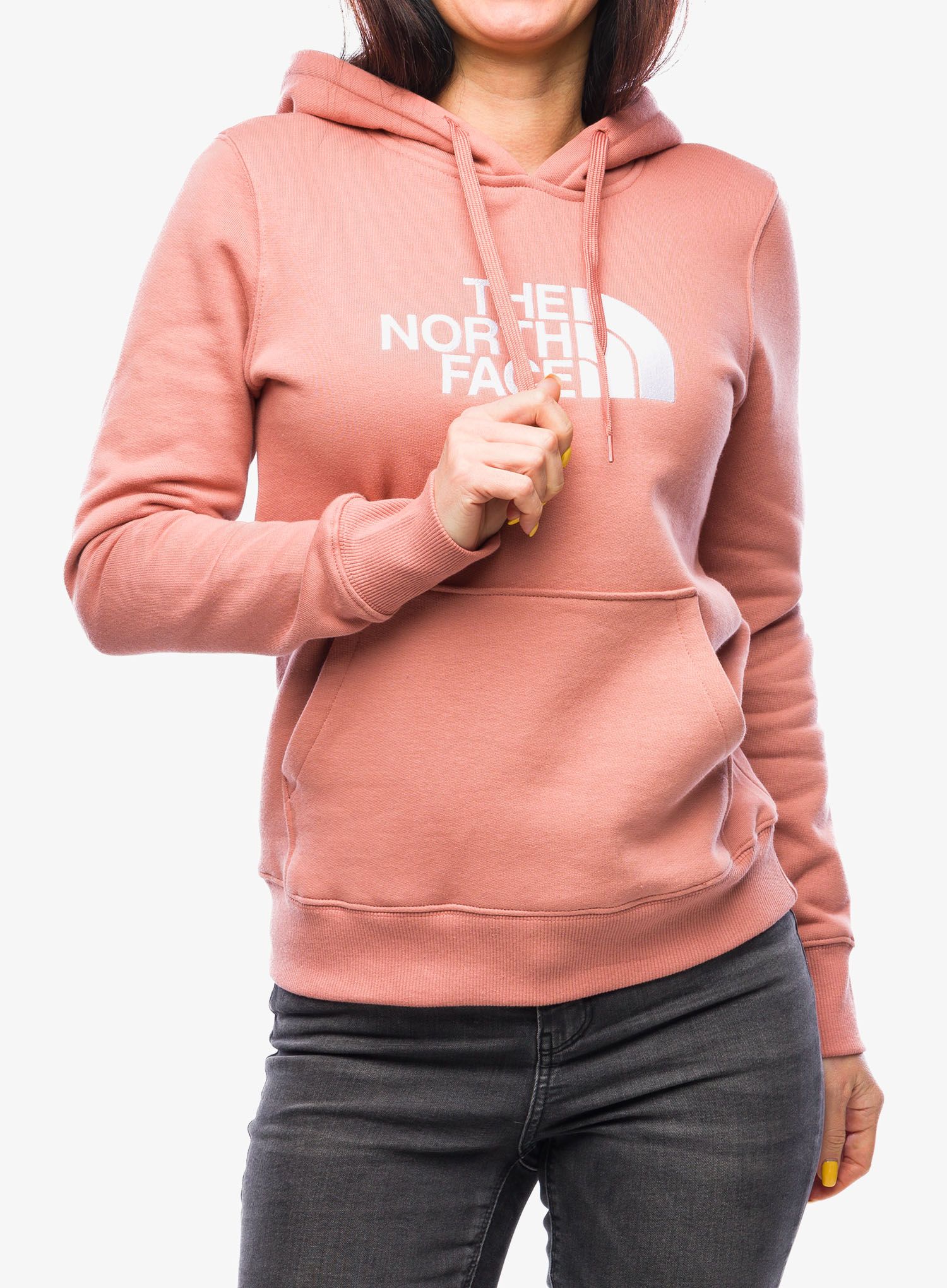 Ženska jopa s kapuco The North Face Drew Peak Pullover Hoodie - light mahogany