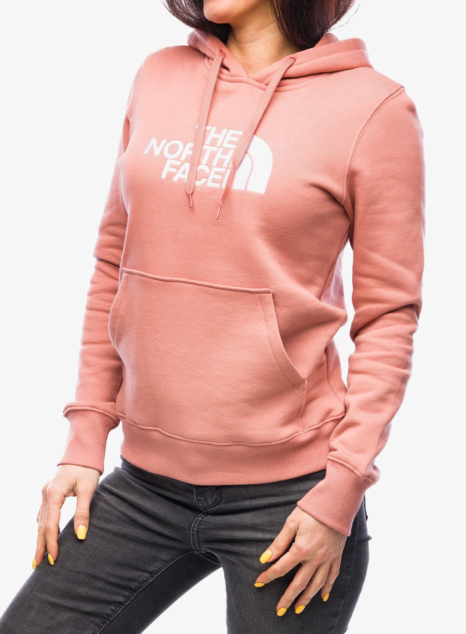 Ženska jopa s kapuco The North Face Drew Peak Pullover Hoodie - light mahogany