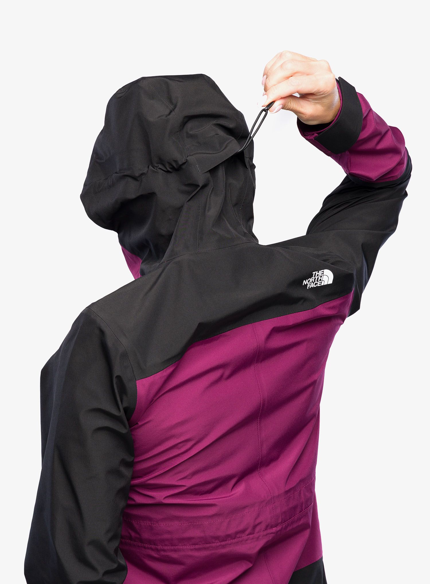 Ženska hardshell jakna The North Face Dryzzle All Weather Jkt FUTURELIGHT - berry/black