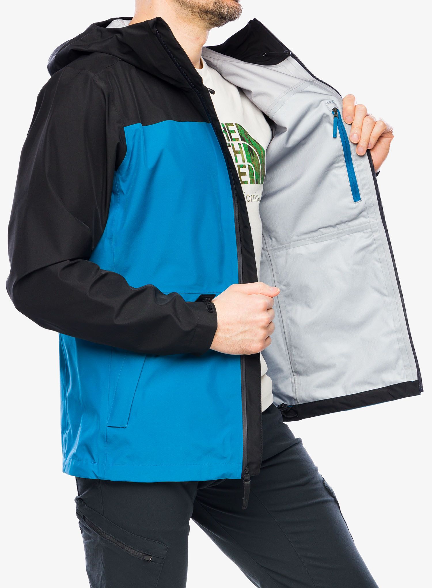 Nepremočljiva jakna The North Face Dryzzle FUTURELIGHT Jacket - adriatic blue/black