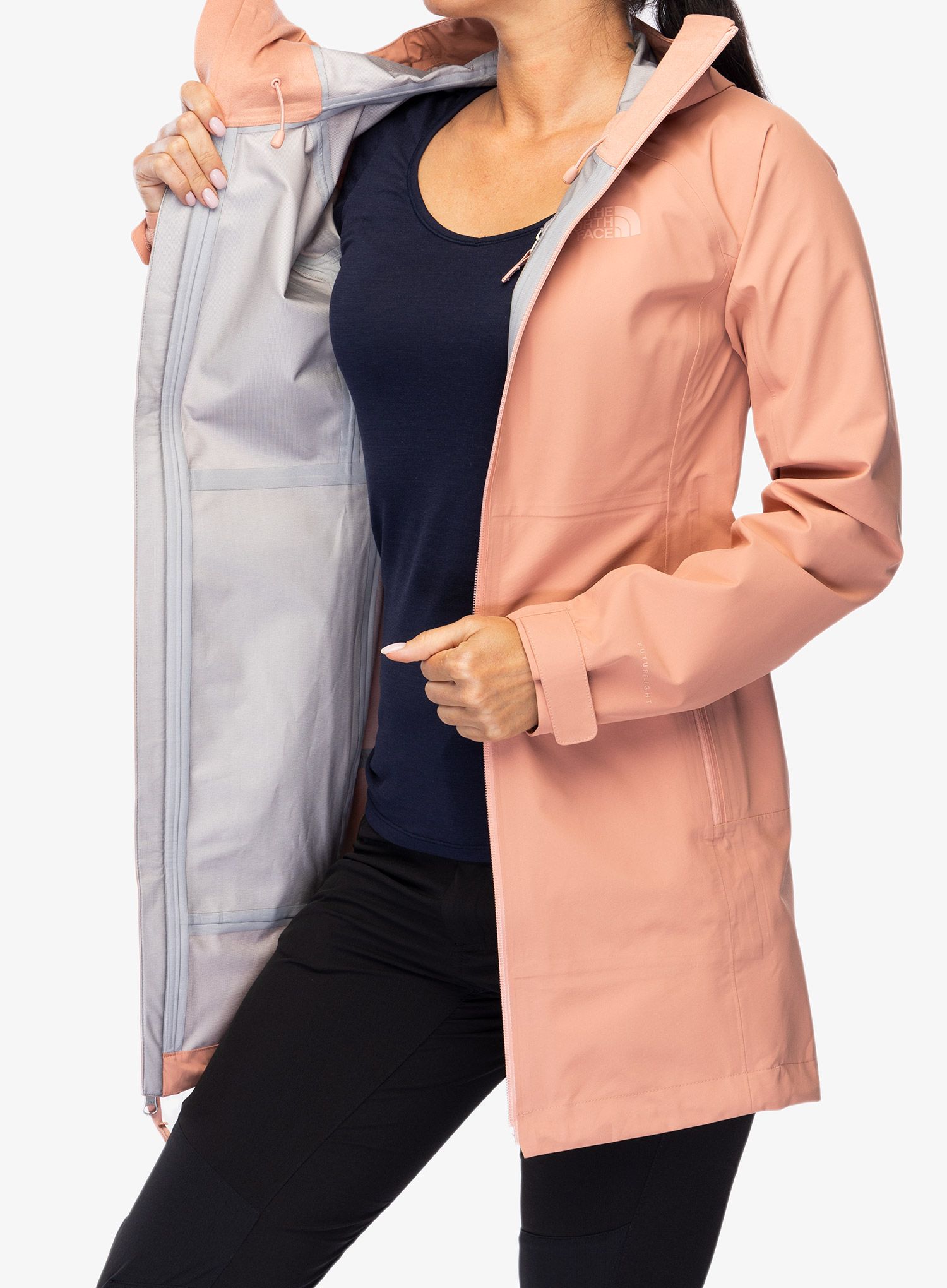 Ženski plašč The North Face Dryzzle FUTURELIGHT Parka - rose dawn
