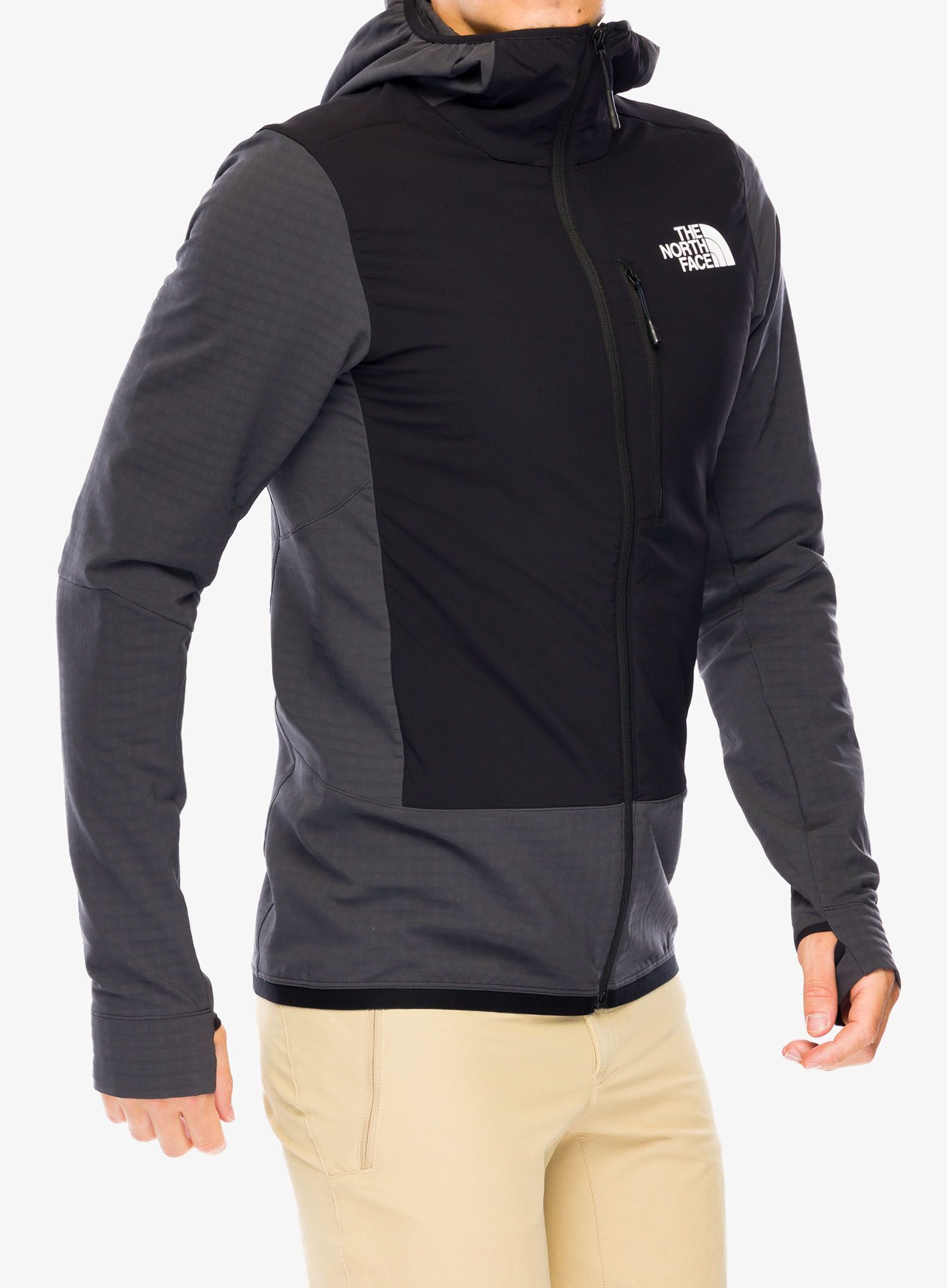 Hibridna jakna The North Face Elixir Hybrid Ventrix Midlayer - asphalt grey/tnf black