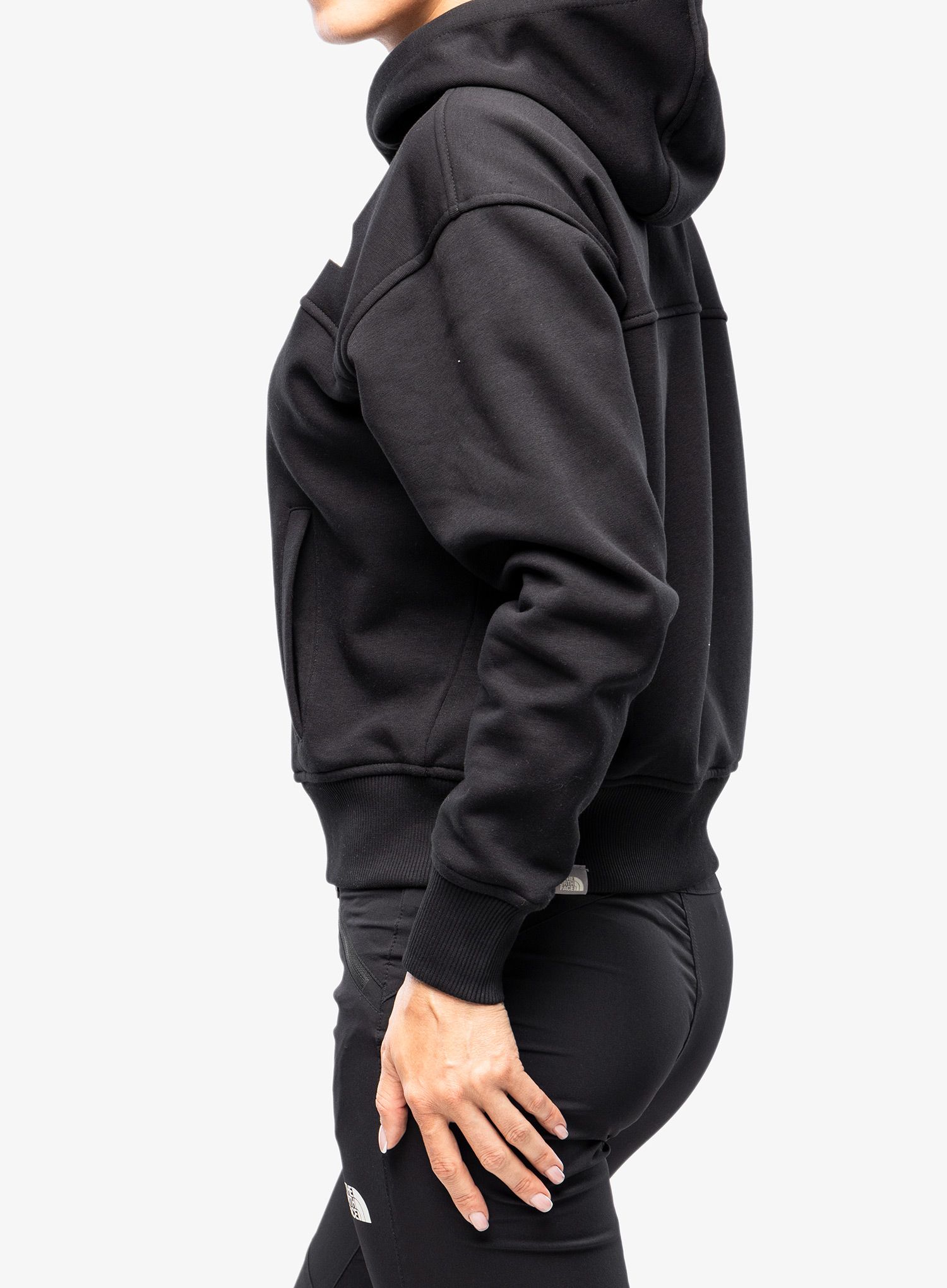 Ženska jopa s kapuco The North Face Essential FZ Hoodie - tnf black