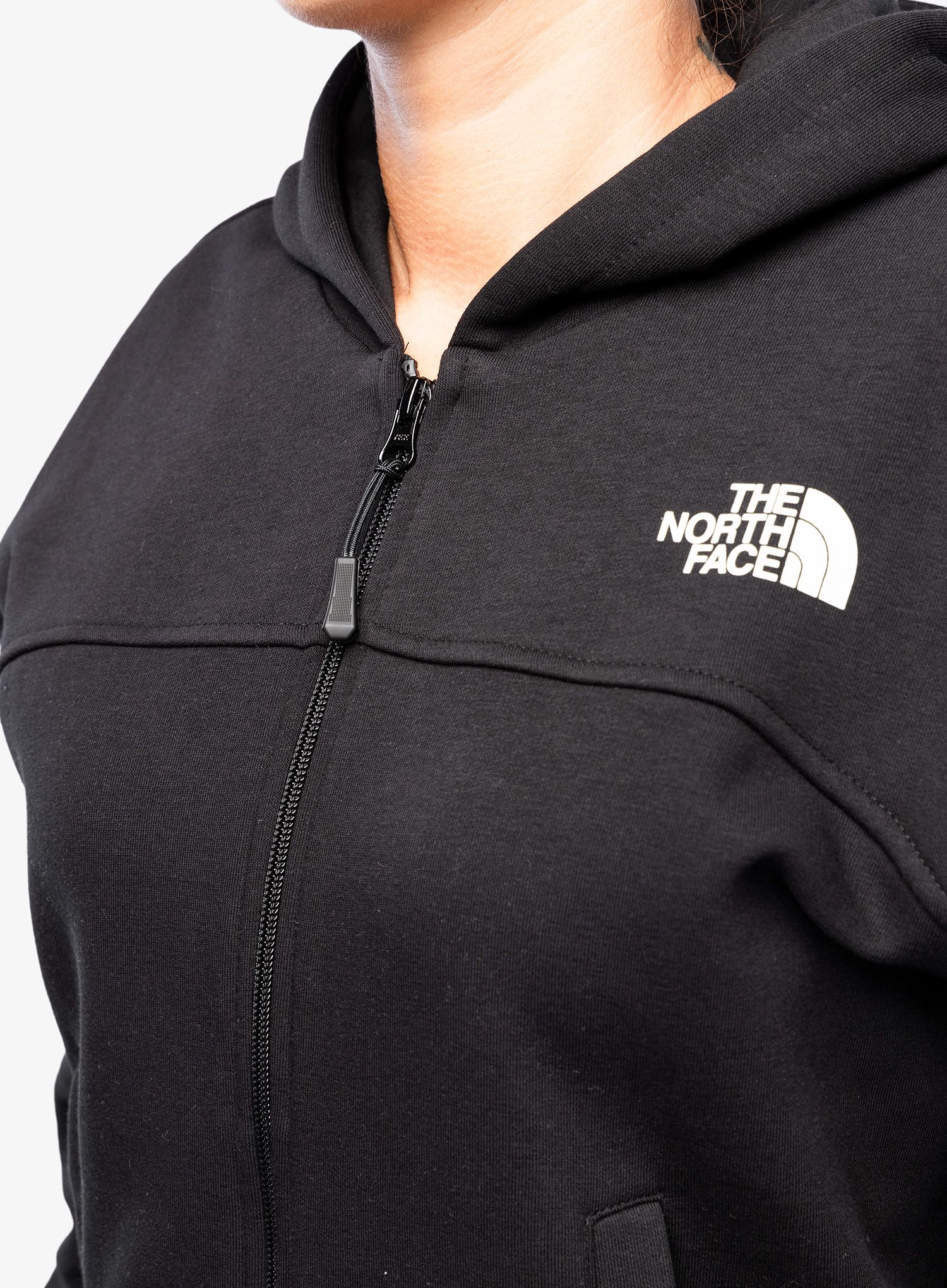 Ženska jopa s kapuco The North Face Essential FZ Hoodie - tnf black