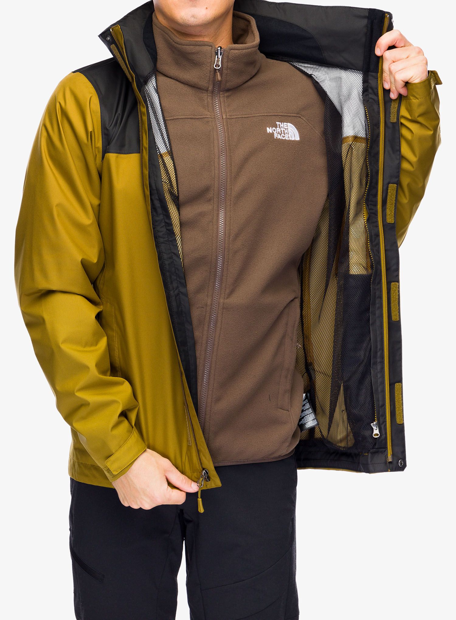 Jakna 3v1 The North Face Evolve II Triclimate Jacket - moss green/tnf black