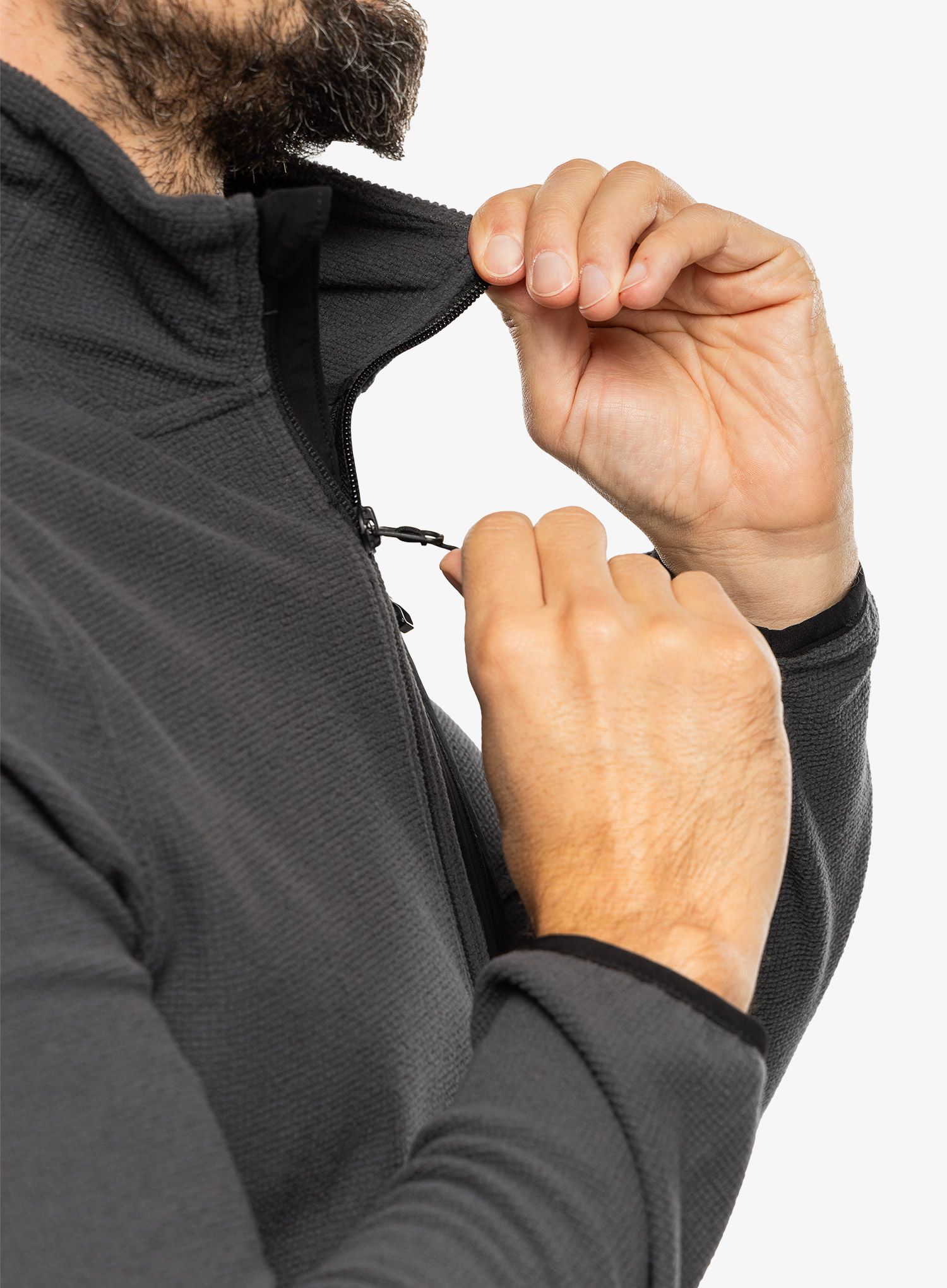 Jopica na zadrgo The North Face Experit Grid Fleece - asphalt grey/black