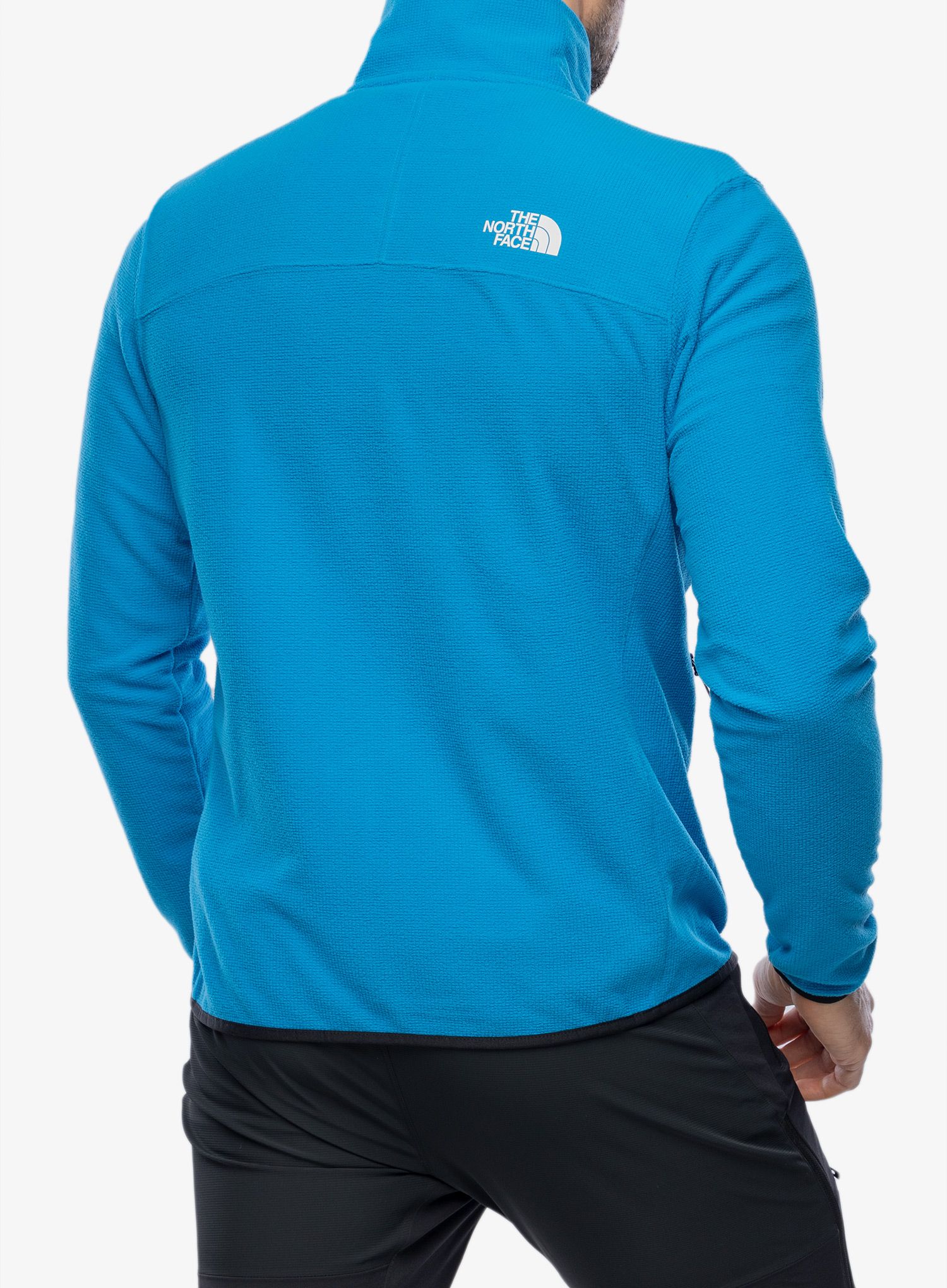 Puloverji brez kapuce The North Face Experit Grid Fleece - skyline blue/tnf black