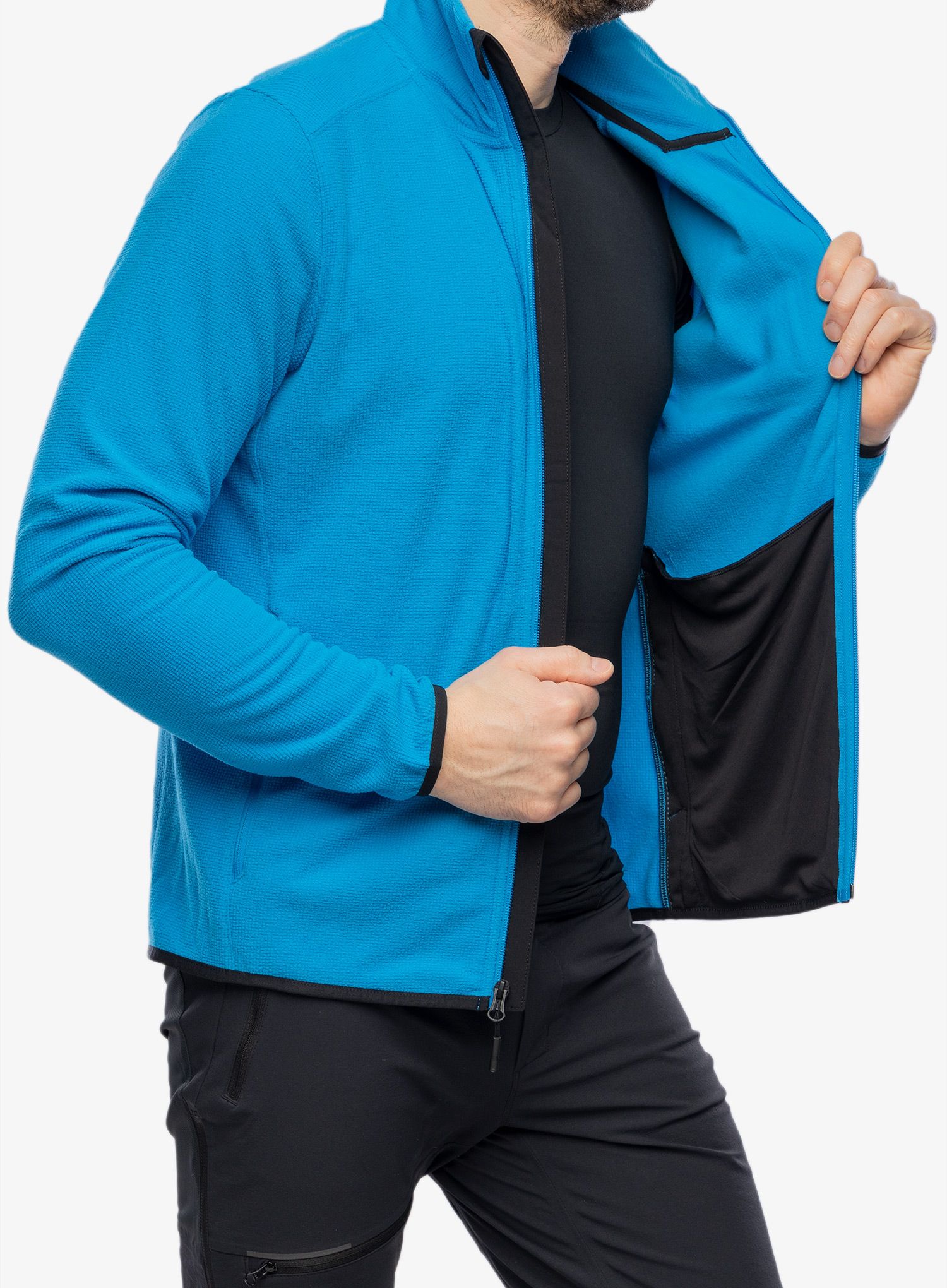 Puloverji brez kapuce The North Face Experit Grid Fleece - skyline blue/tnf black