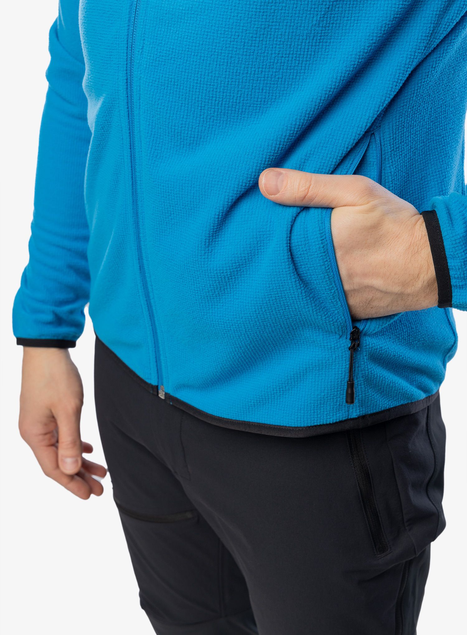 Puloverji brez kapuce The North Face Experit Grid Fleece - skyline blue/tnf black