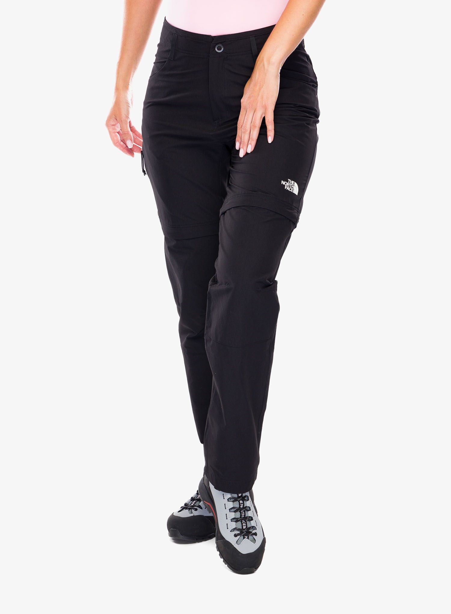 Ženske hlače The North Face Exploration Conv Reg Straight Pant-Eu - tnf black