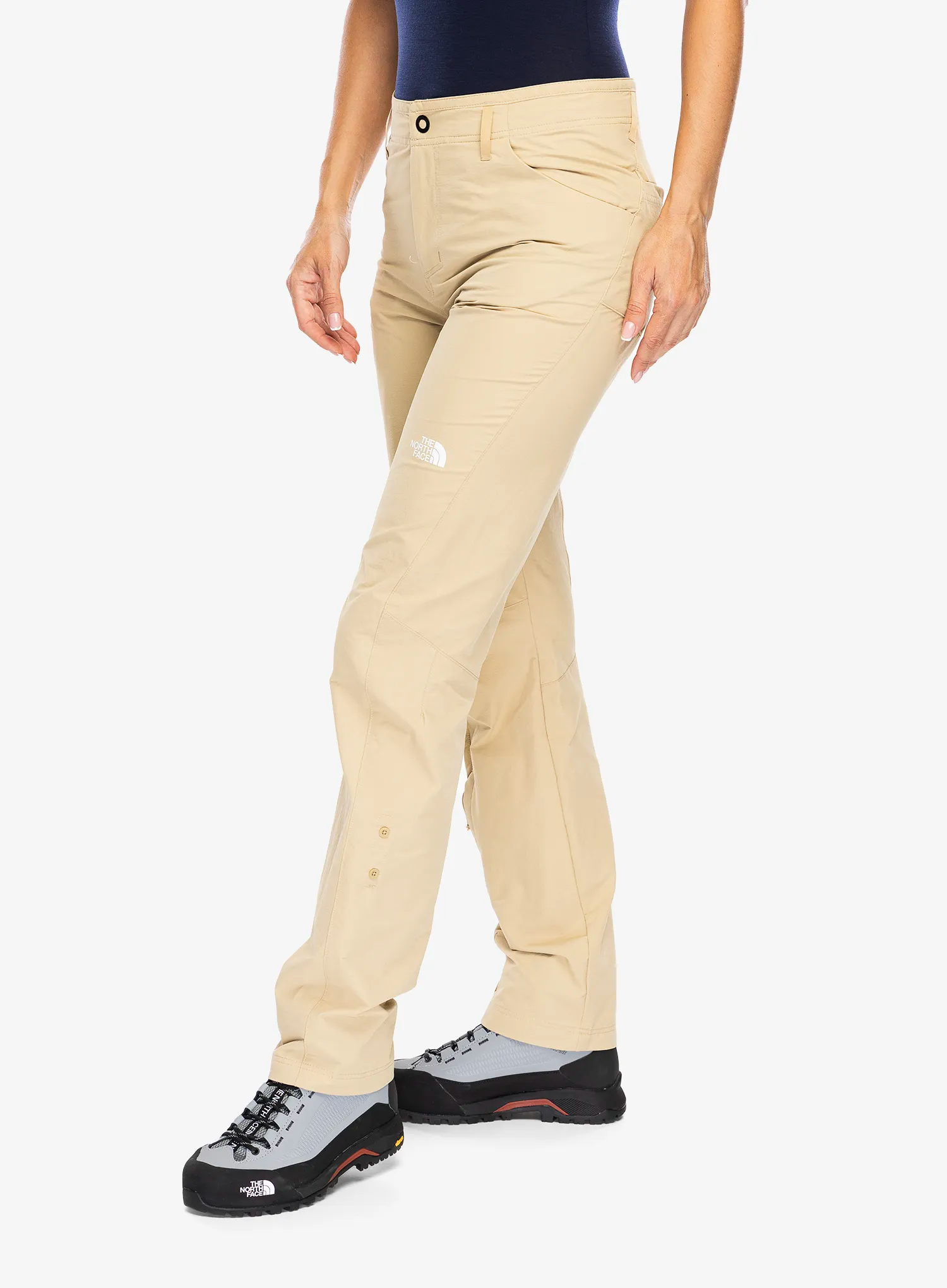 Ženske pohodniške hlače The North Face Exploration Pant - khaki stone