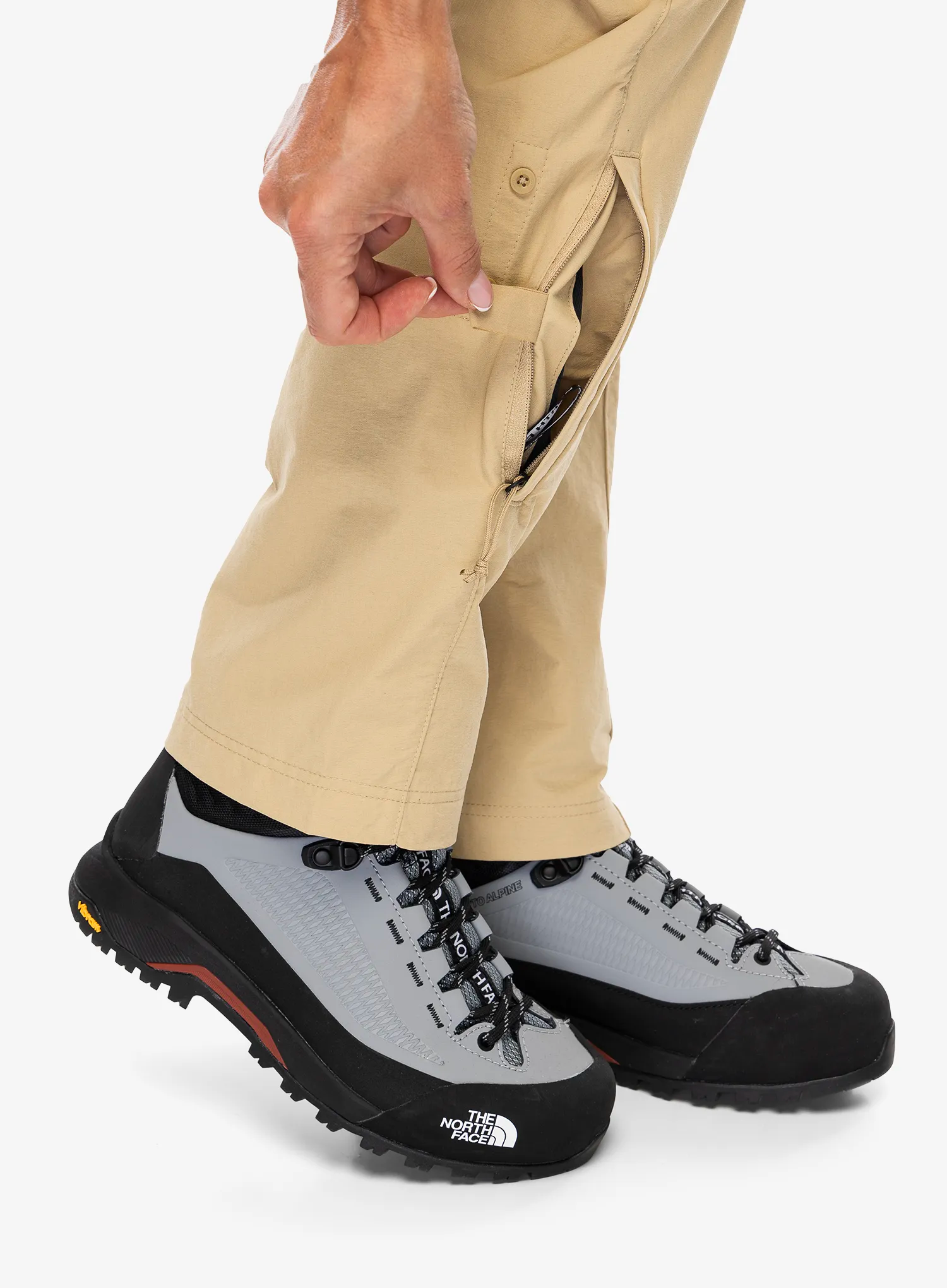 Ženske pohodniške hlače The North Face Exploration Pant - khaki stone