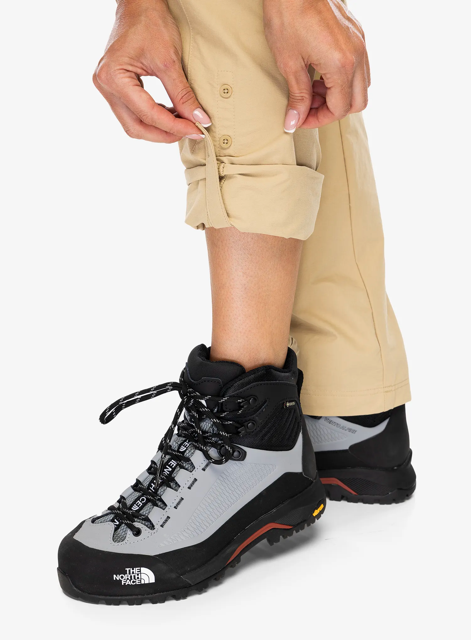 Ženske pohodniške hlače The North Face Exploration Pant - khaki stone