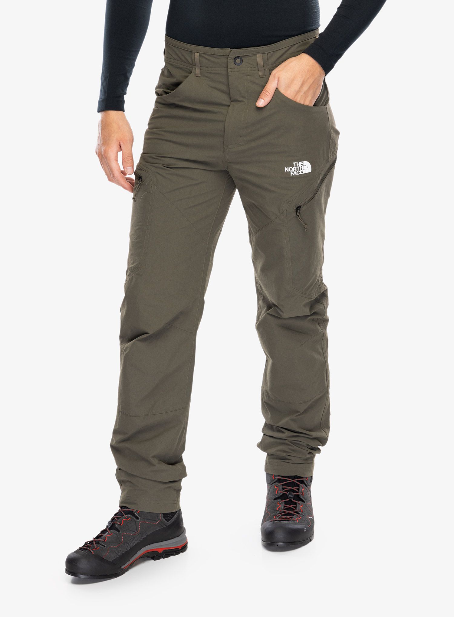 Pohodniške hlače The North Face Exploration Reg Tapered Pant - new taupe green