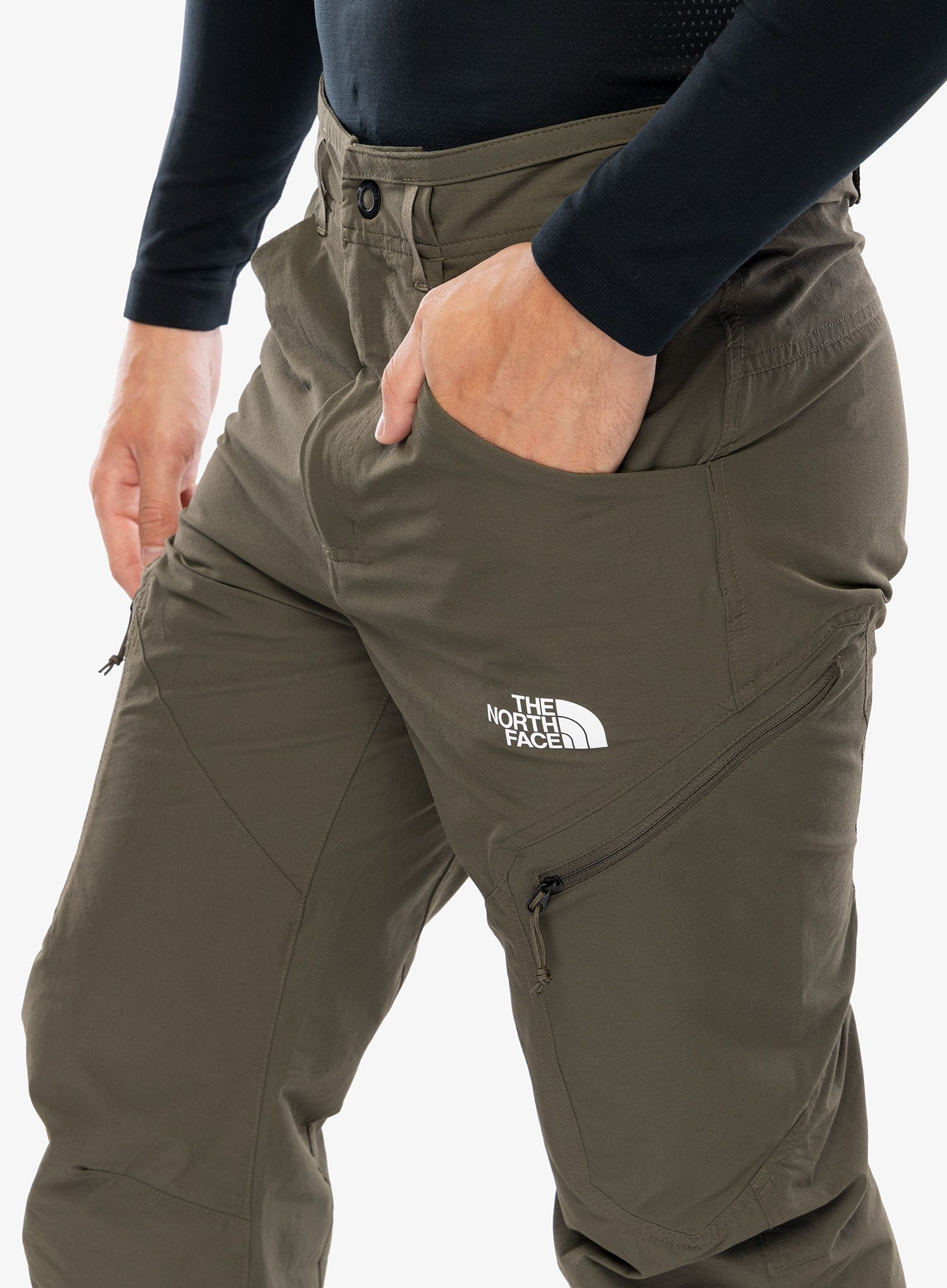 Pohodniške hlače The North Face Exploration Reg Tapered Pant - new taupe green