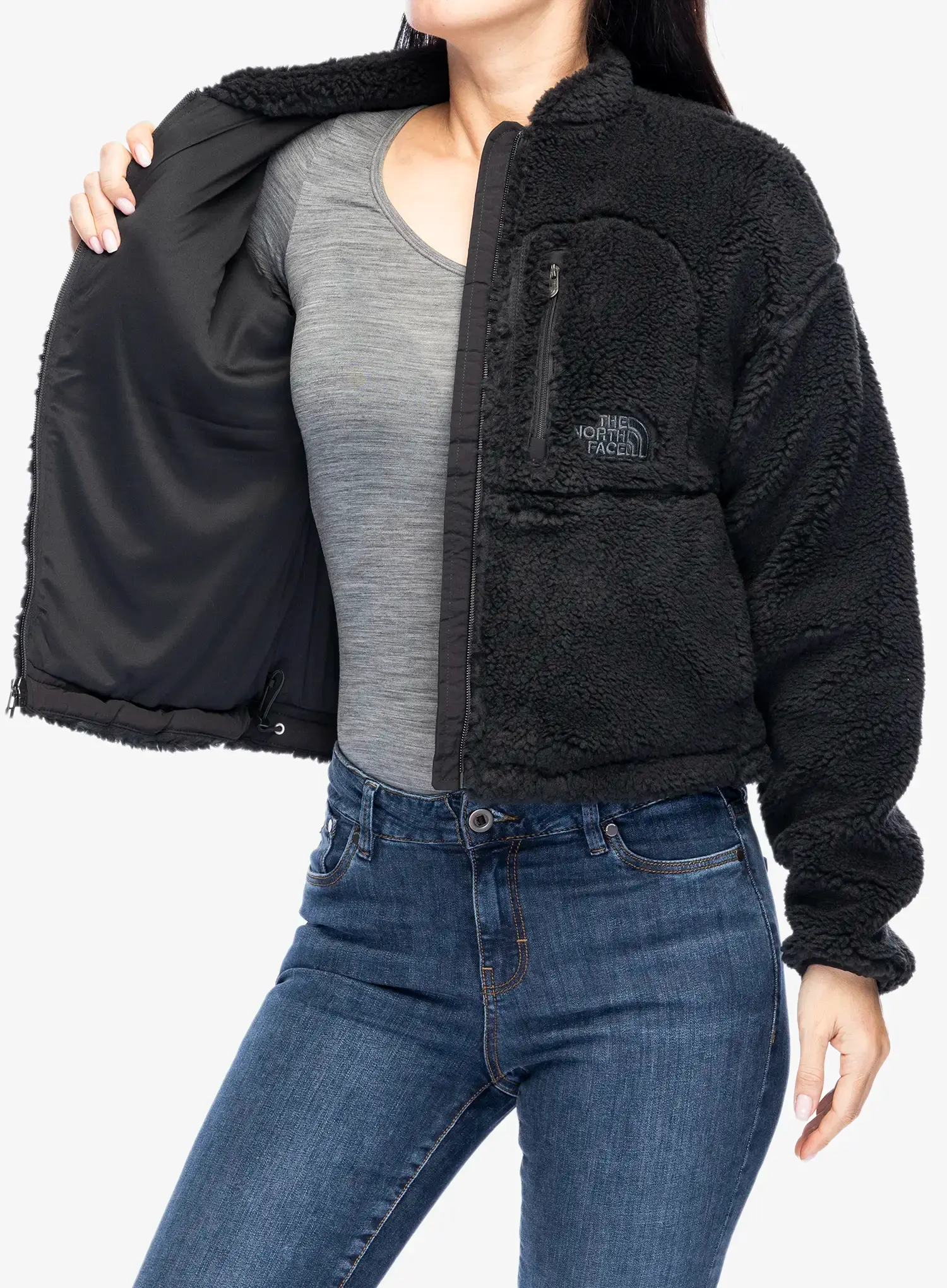 Ženski flis The North Face Extreme Pile 2 FZ Jacket - tnf black