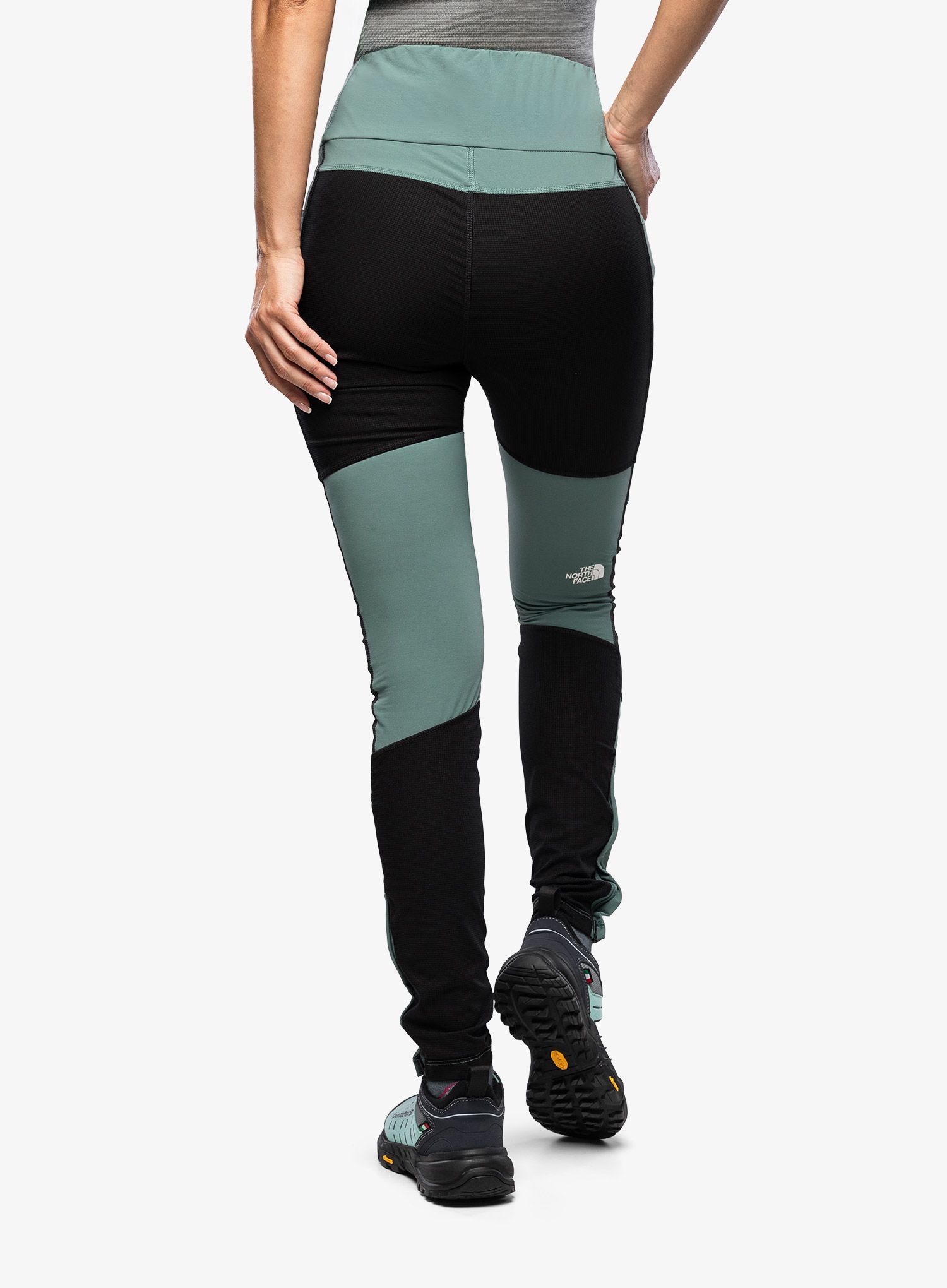 Ženske hlače The North Face Felik Alpine Tight - dark sage/black