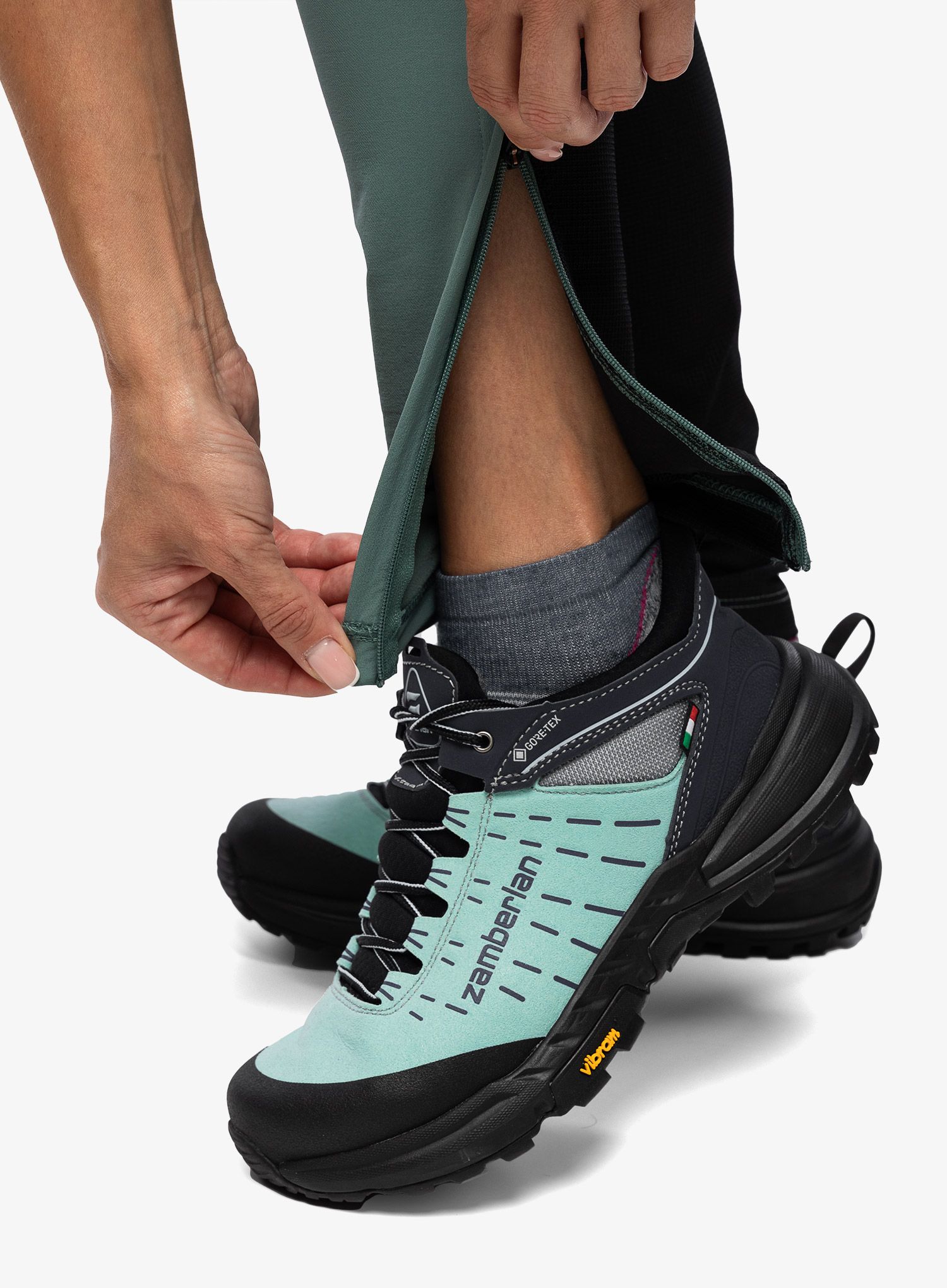 Ženske hlače The North Face Felik Alpine Tight - dark sage/black