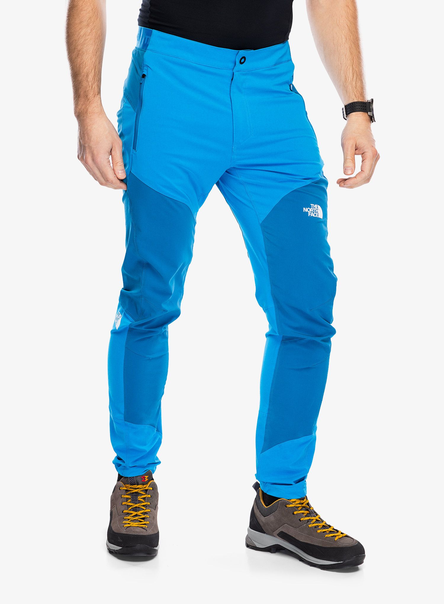 Pohodniške hlače The North Face Felik Slim Tapered Pant - skyline blue/adriatic blue