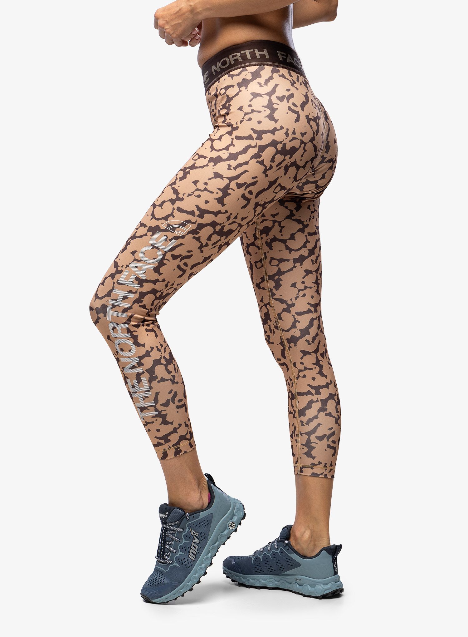 Ženske pajkice The North Face Flex Mid Rise Tight Graphic - almond butter