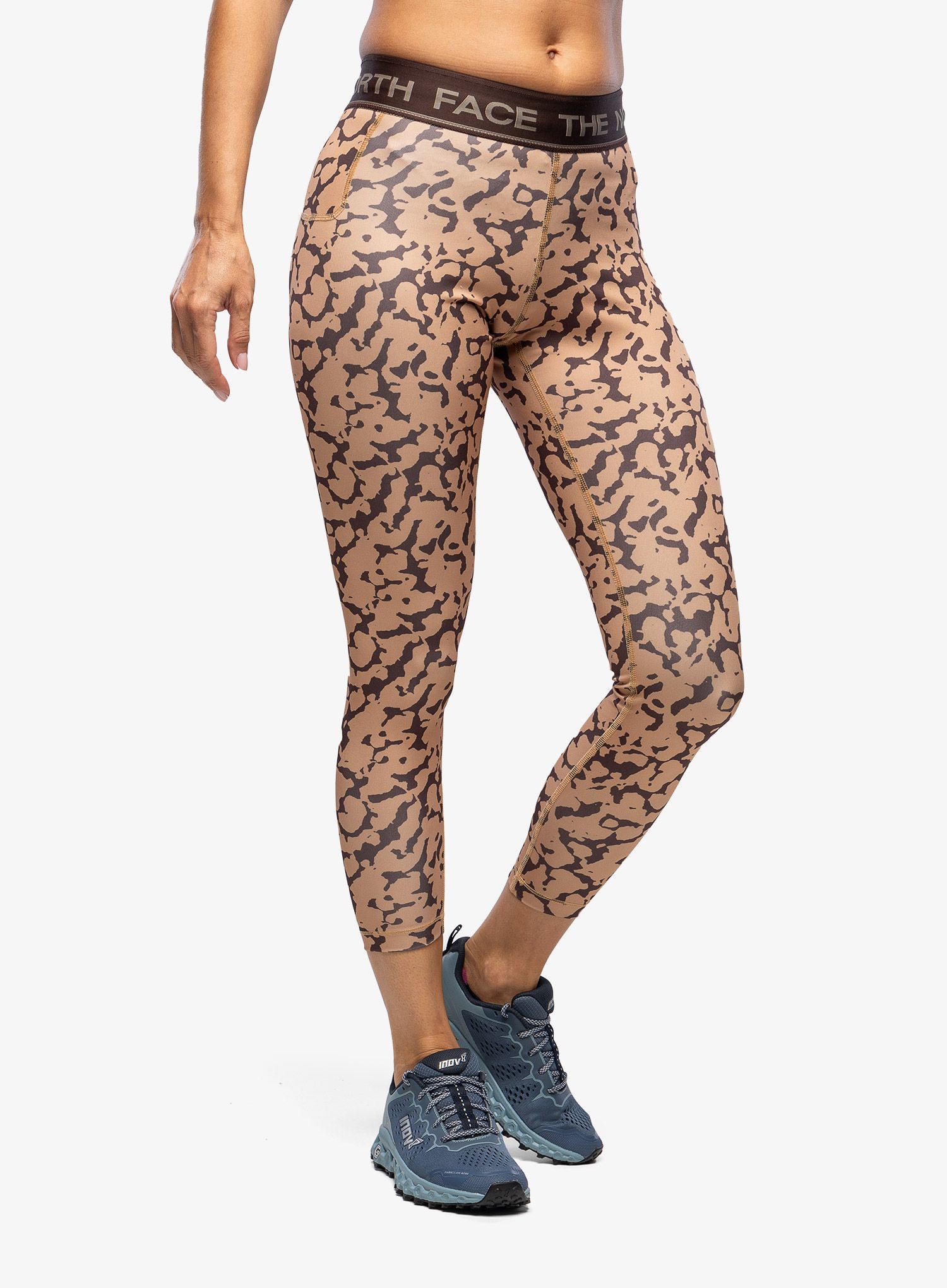 Ženske pajkice The North Face Flex Mid Rise Tight Graphic - almond butter