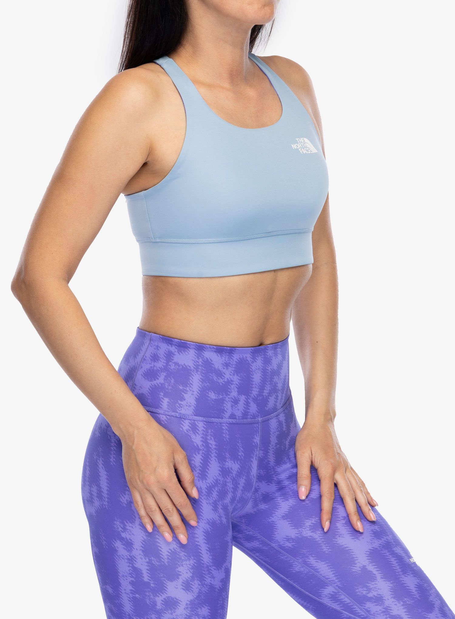 Športni nedrček The North Face Flex Reversible Bra Print - violet abstract print