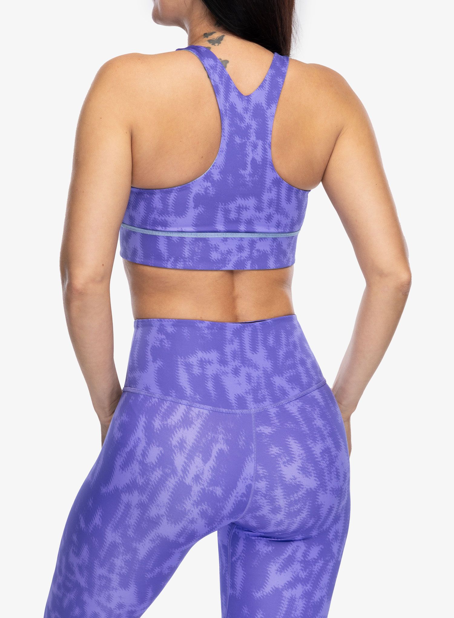 Športni nedrček The North Face Flex Reversible Bra Print - violet abstract print