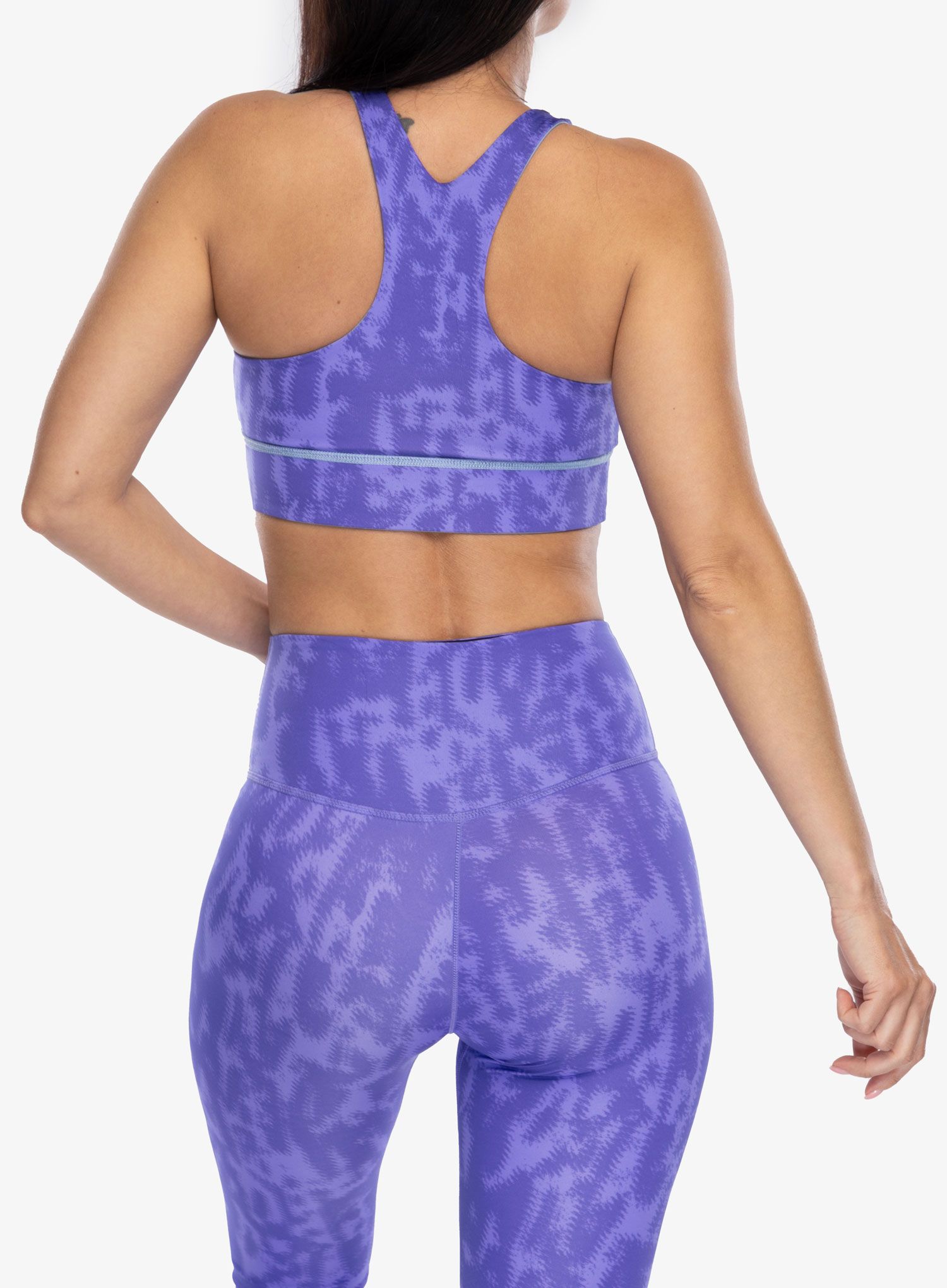 Športni nedrček The North Face Flex Reversible Bra Print - violet abstract print