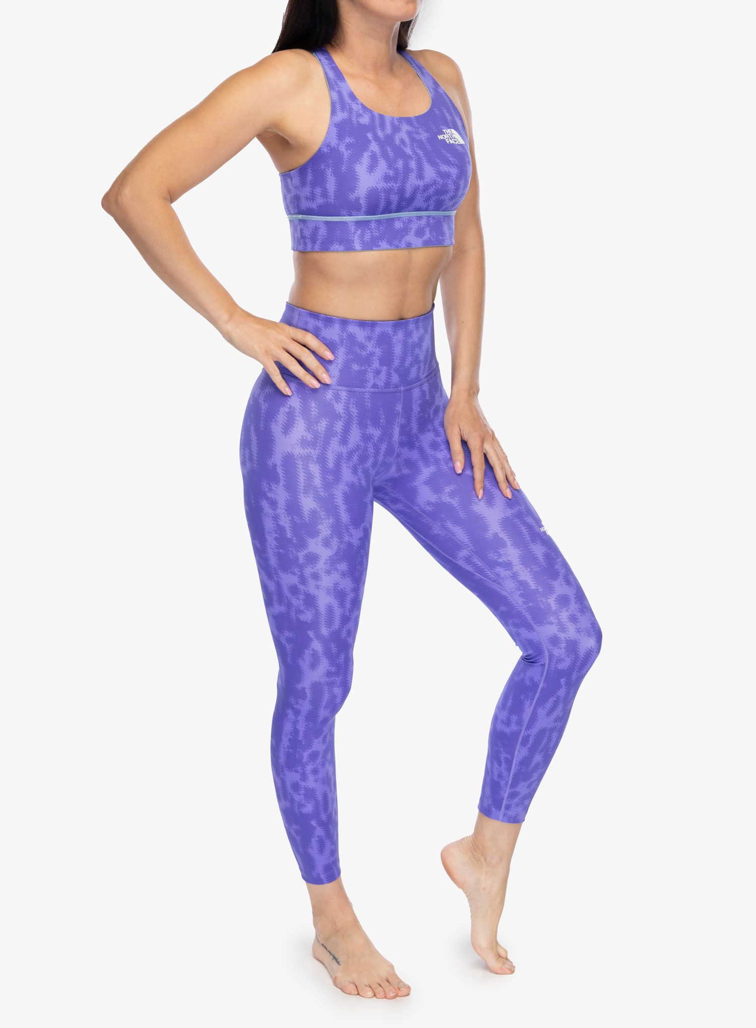 Ženske gamaše The North Face Flex Rise 7/8 Tight Print - violet print
