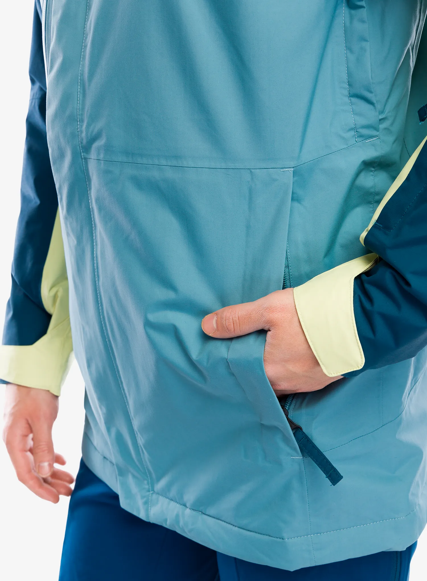 Smučarska jakna The North Face Freedom Insulated Jacket - algae blue/nettle/petrol