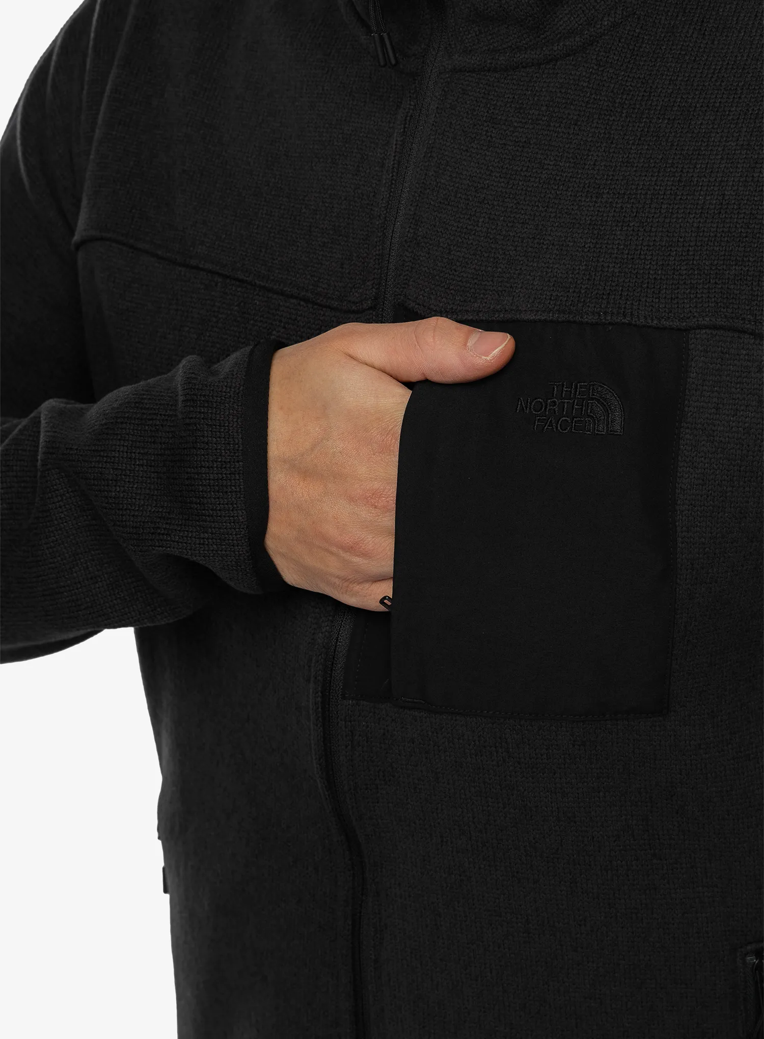Flis The North Face Front Range Fleece Jacket - tnf black heather/npf
