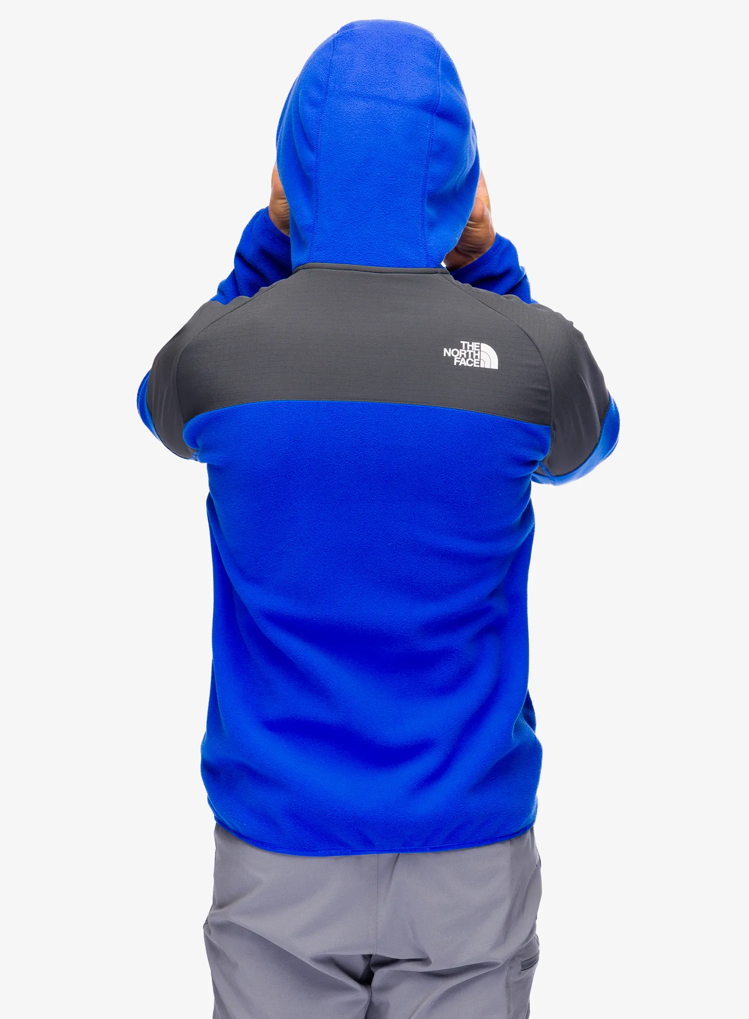 Jopica s kapuco The North Face Glacier Heavyweight Full Zip HD - tnf blue/asphalt grey