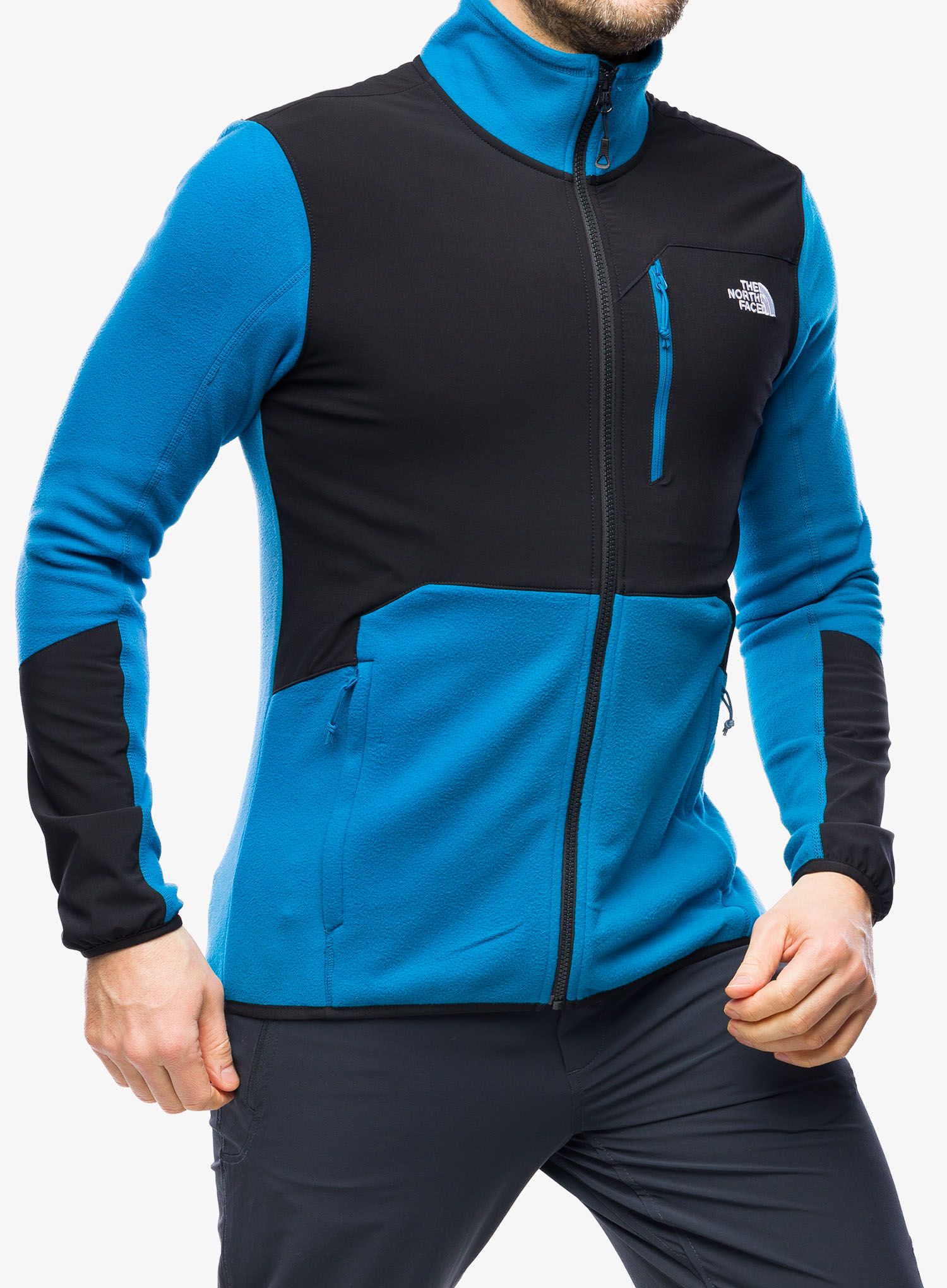 Jopica na zadrgo The North Face Glacier Pro Full Zip - adriatic blue/black