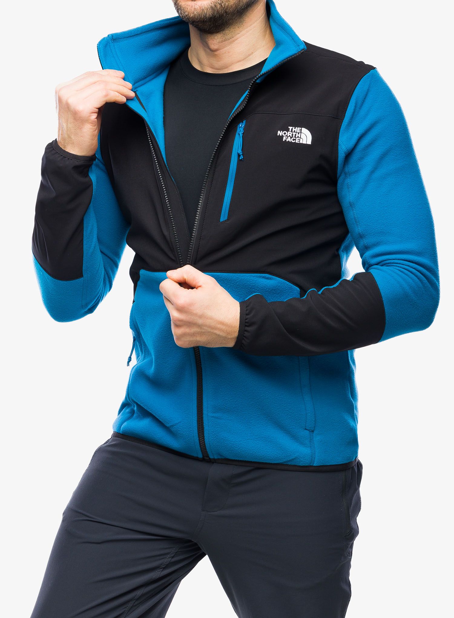 Jopica na zadrgo The North Face Glacier Pro Full Zip - adriatic blue/black