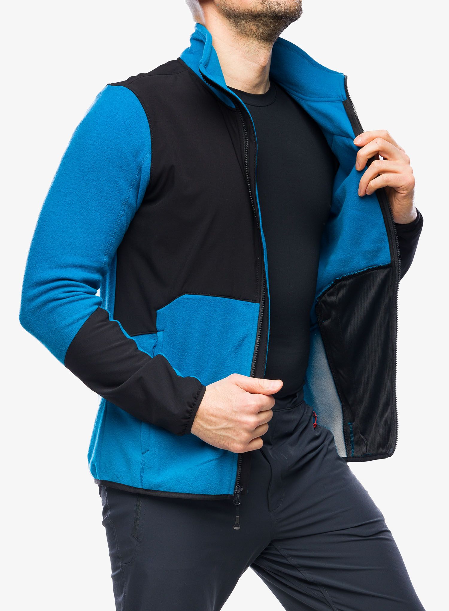 Jopica na zadrgo The North Face Glacier Pro Full Zip - adriatic blue/black