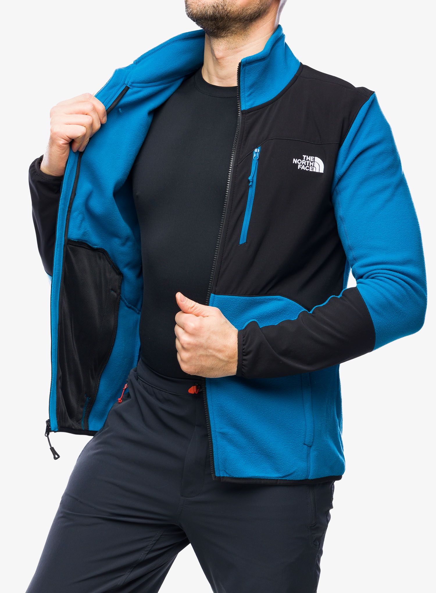 Jopica na zadrgo The North Face Glacier Pro Full Zip - adriatic blue/black