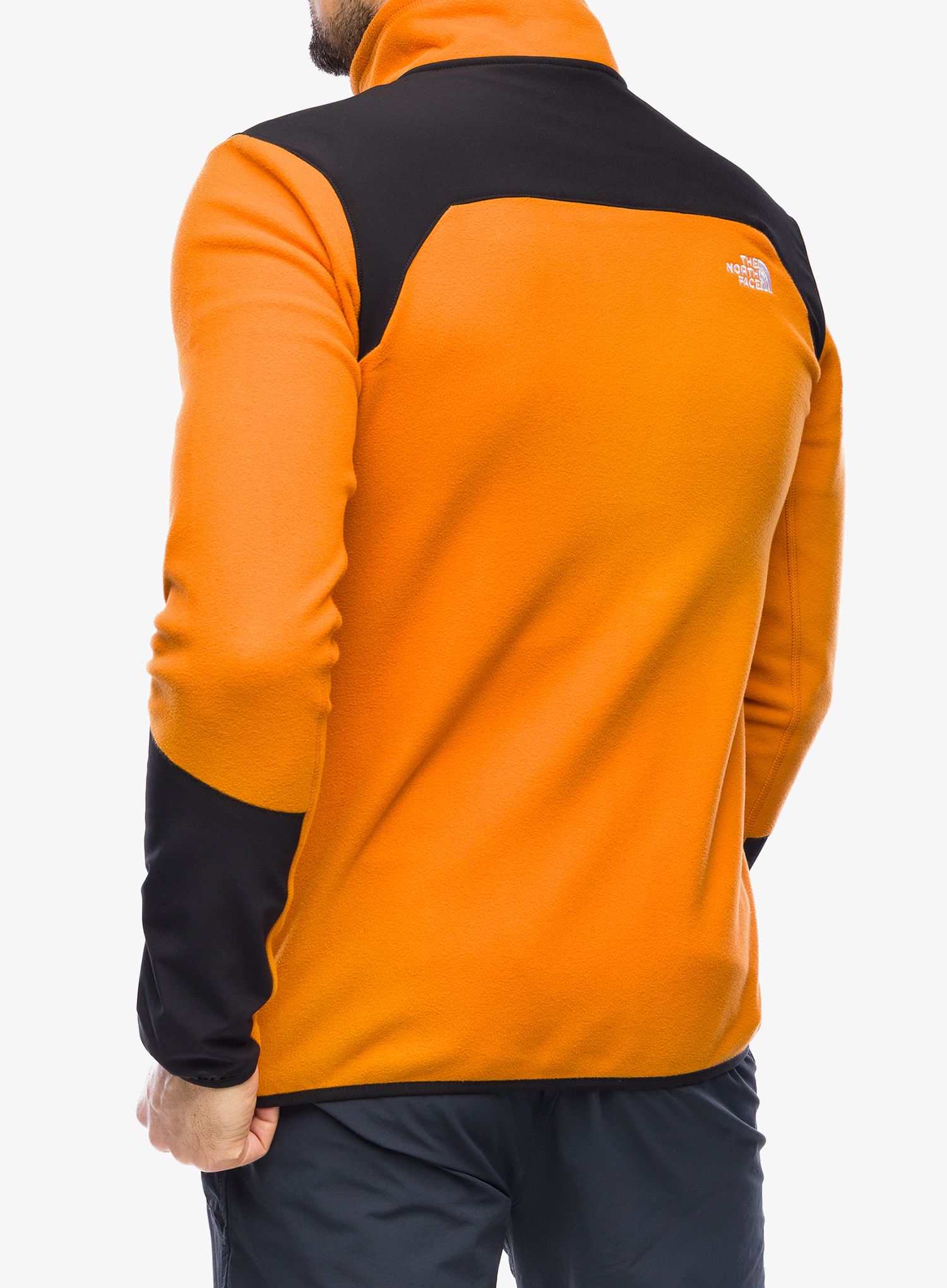 Flis The North Face Glacier Pro Full Zip - desert rust/tnf black