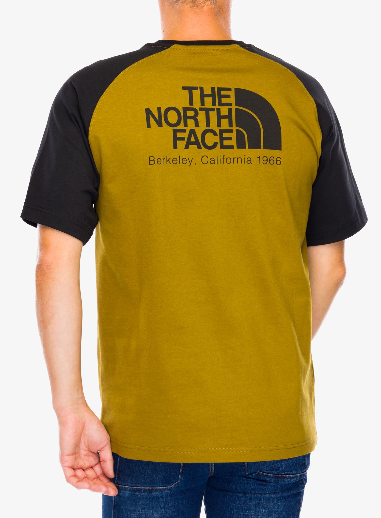 Bombažna majica The North Face Heritage S/S Tee - moss green/tnf black