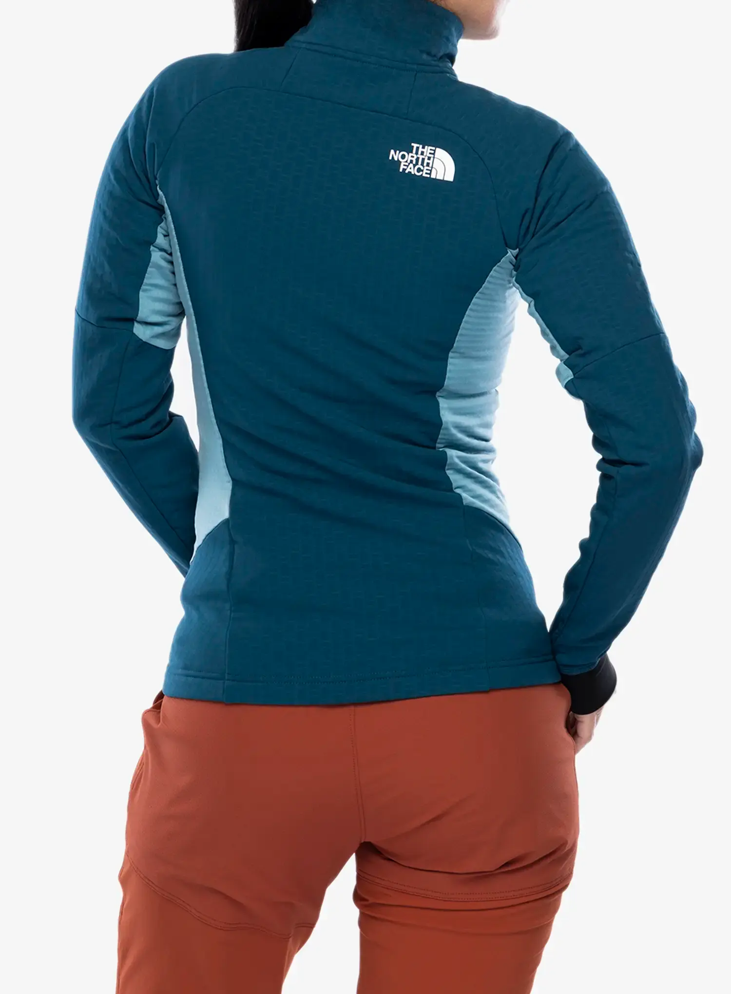 Ženska vetrovka The North Face Highball Fleece - midnight petrol/algae blue