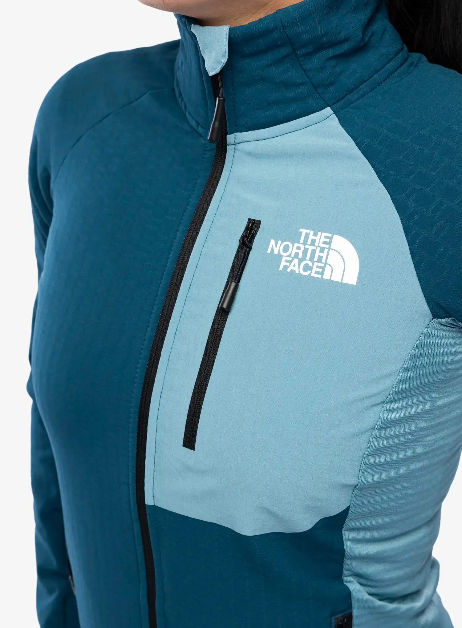 Ženska vetrovka The North Face Highball Fleece - midnight petrol/algae blue