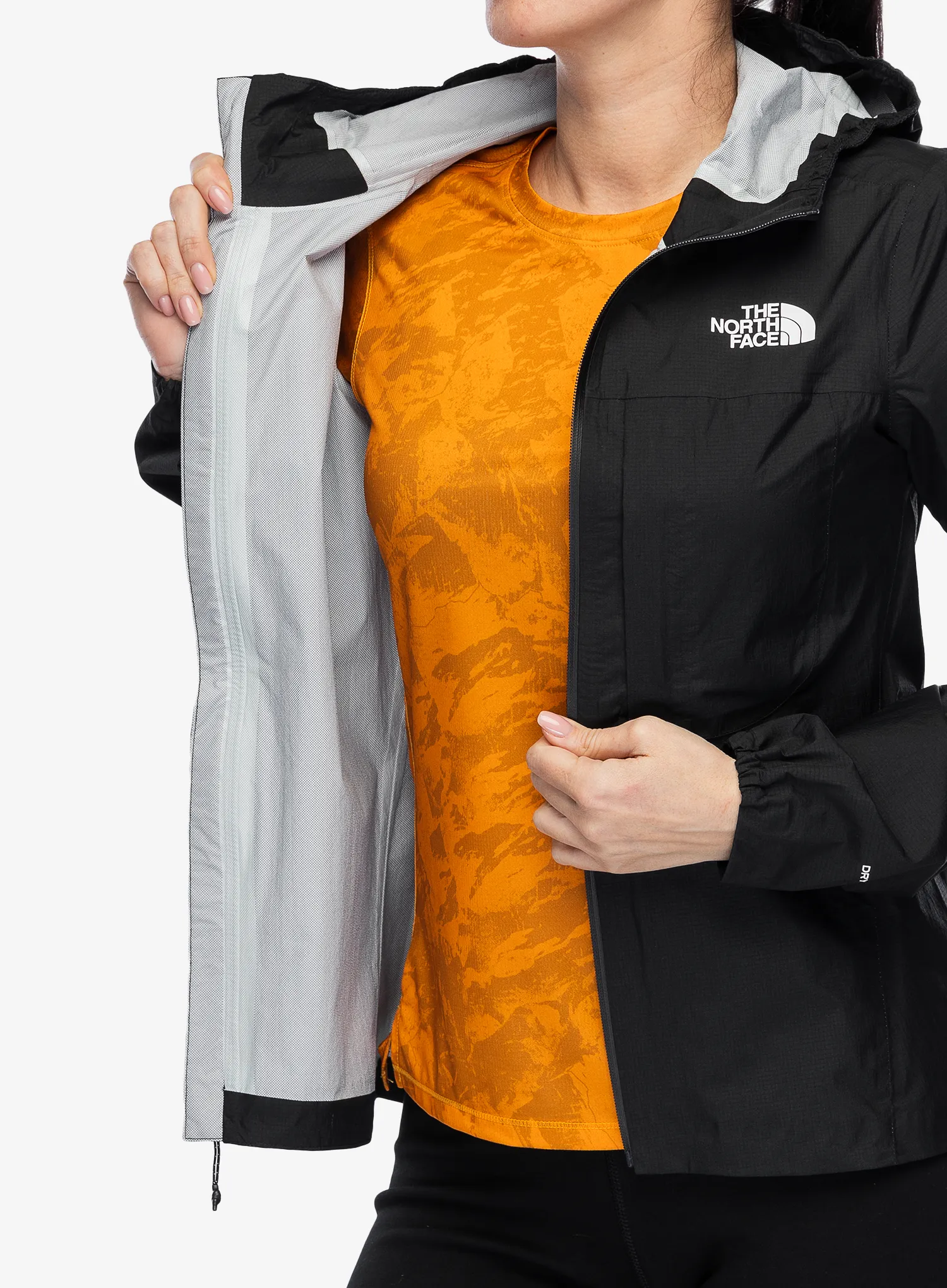 Ženska jakna za tek The North Face Higher Run Rain Jacket - tnf black
