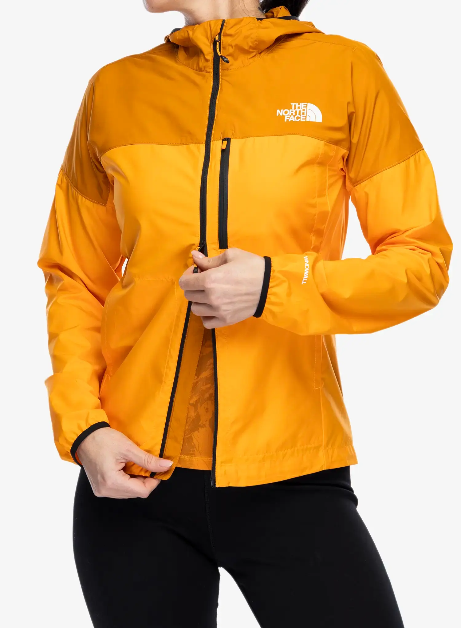 Ženska vetrovka The North Face Higher Run Wind Jacket - apricot glaze/iron citrus