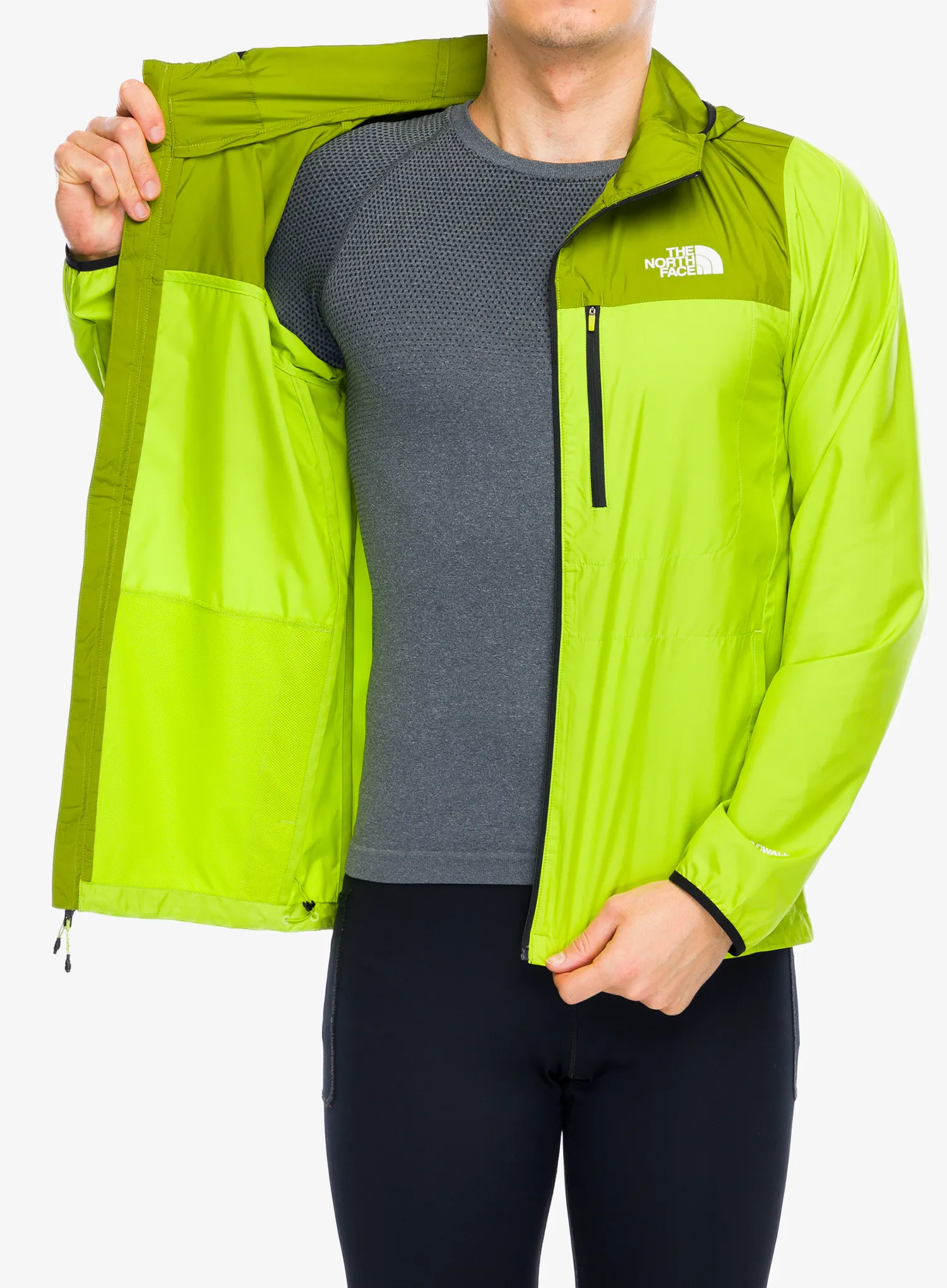 Vetrovka The North Face Higher Run Wind Jacket - meadow grass/oak green