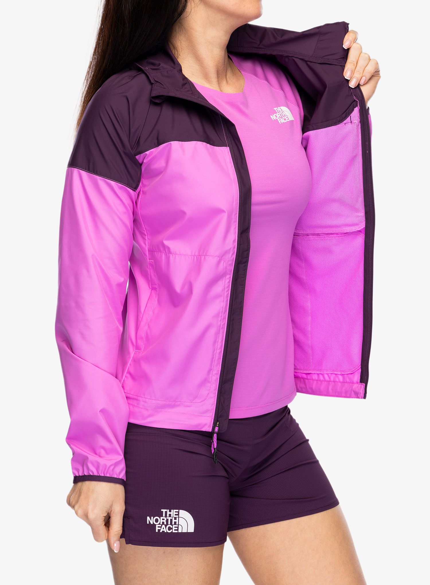 Ženska jakna za tek The North Face Higher Run Wind Jacket - violet/currant