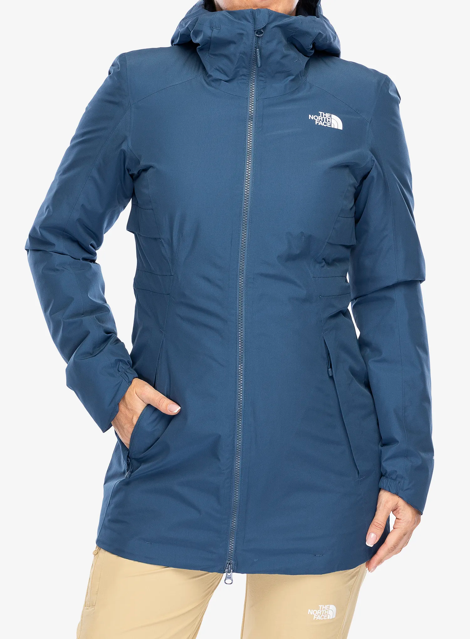 Ženski plašč The North Face Hikesteller Insulated Parka - shady blue/summit navy