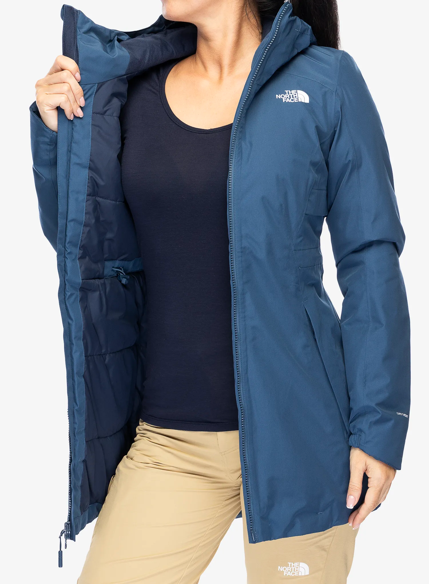 Ženski plašč The North Face Hikesteller Insulated Parka - shady blue/summit navy