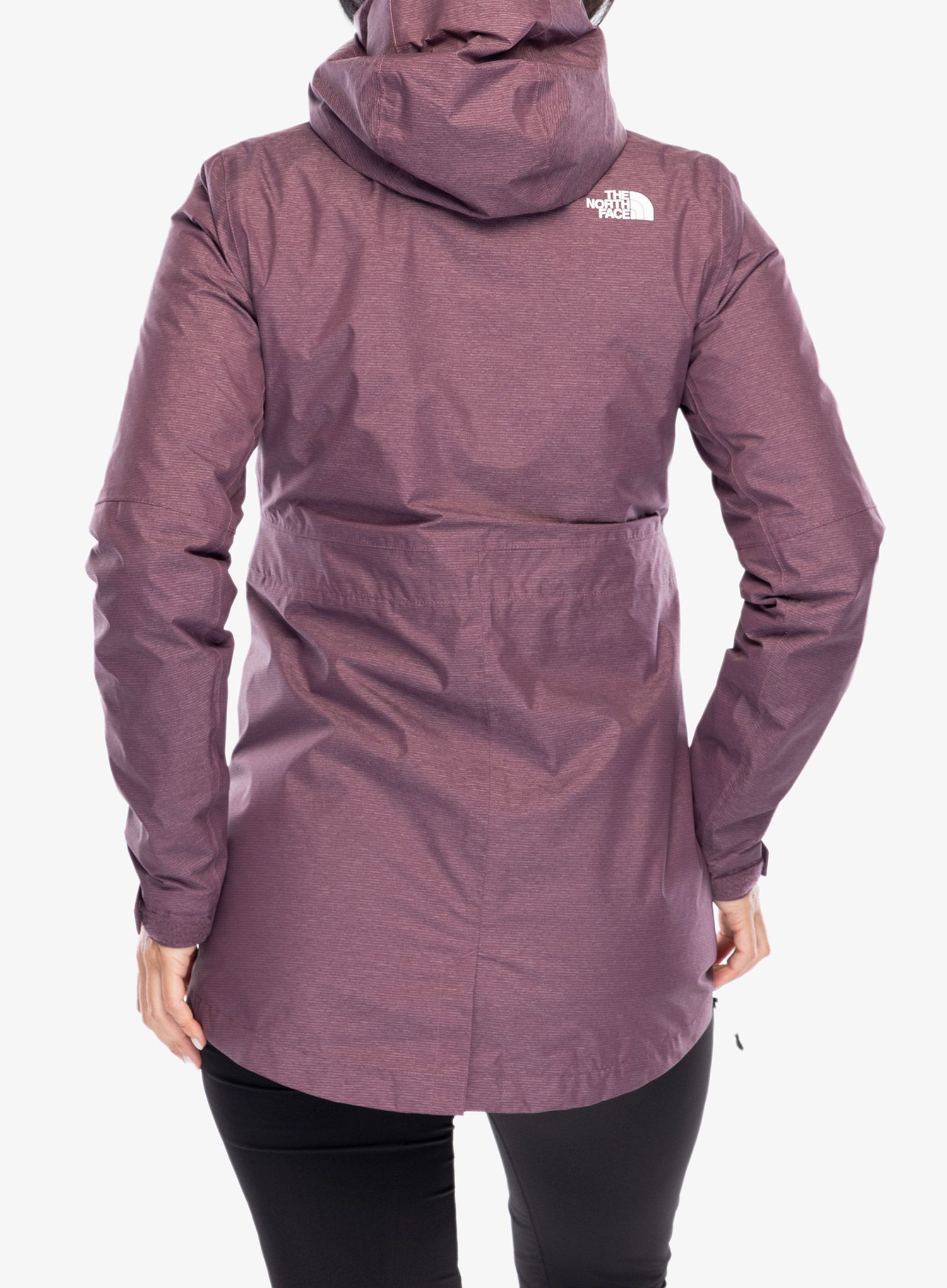 Ženska jakna 3v1 The North Face Hikesteller Triclimate - midnight mauve white heather